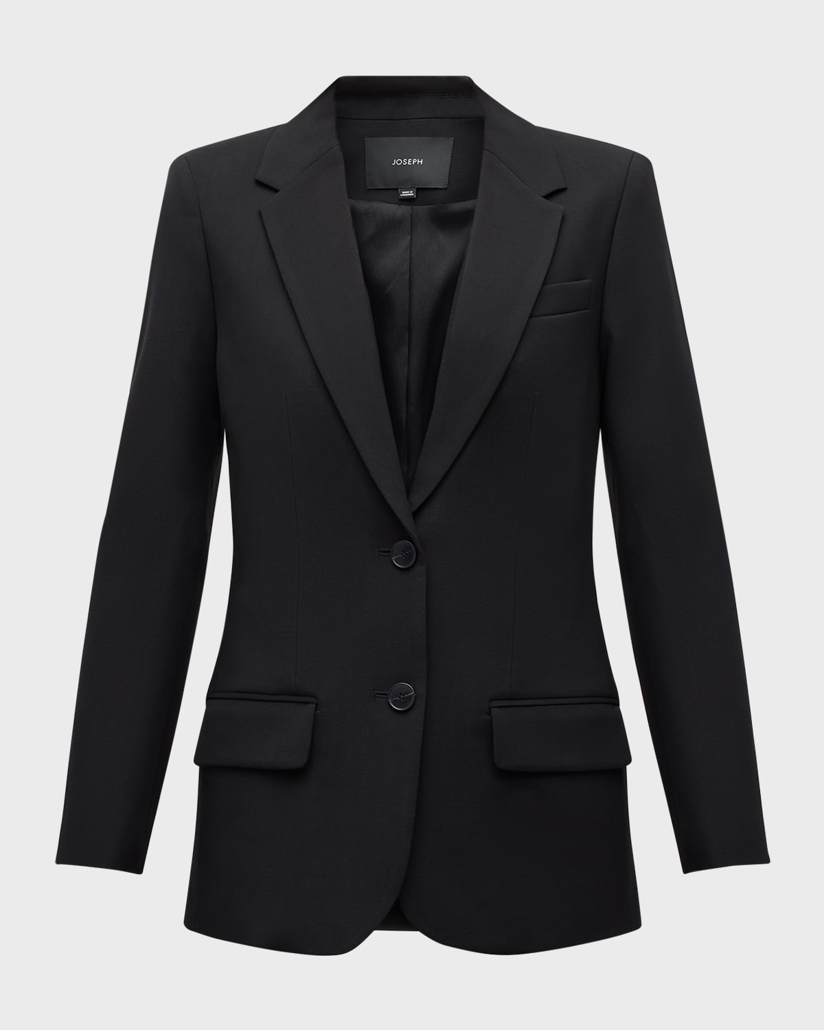 Jackie Single-Breasted Stretch Wool Blazer