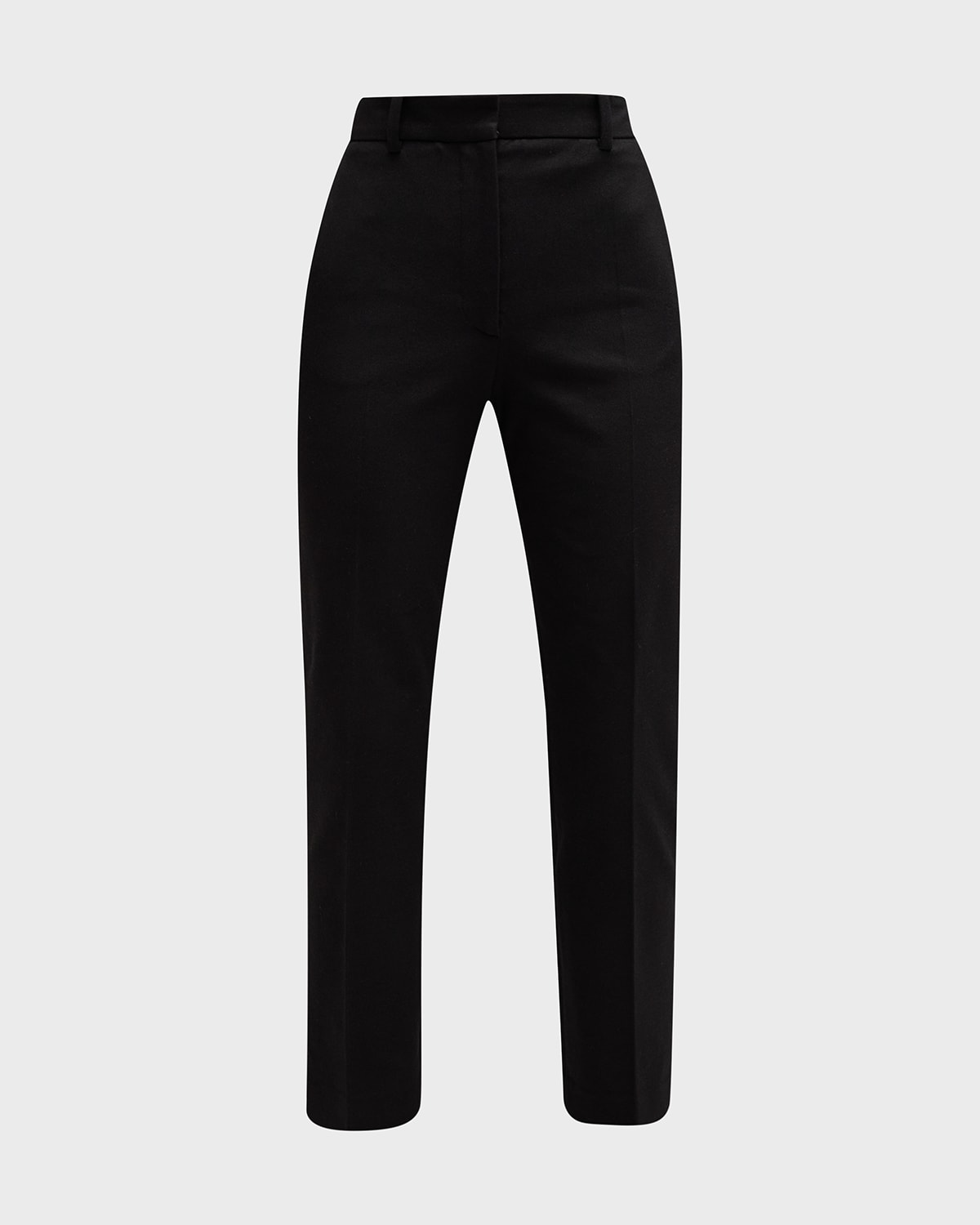 Shop Joseph Coleman Cropped High-rise Gabardine Pants In Black