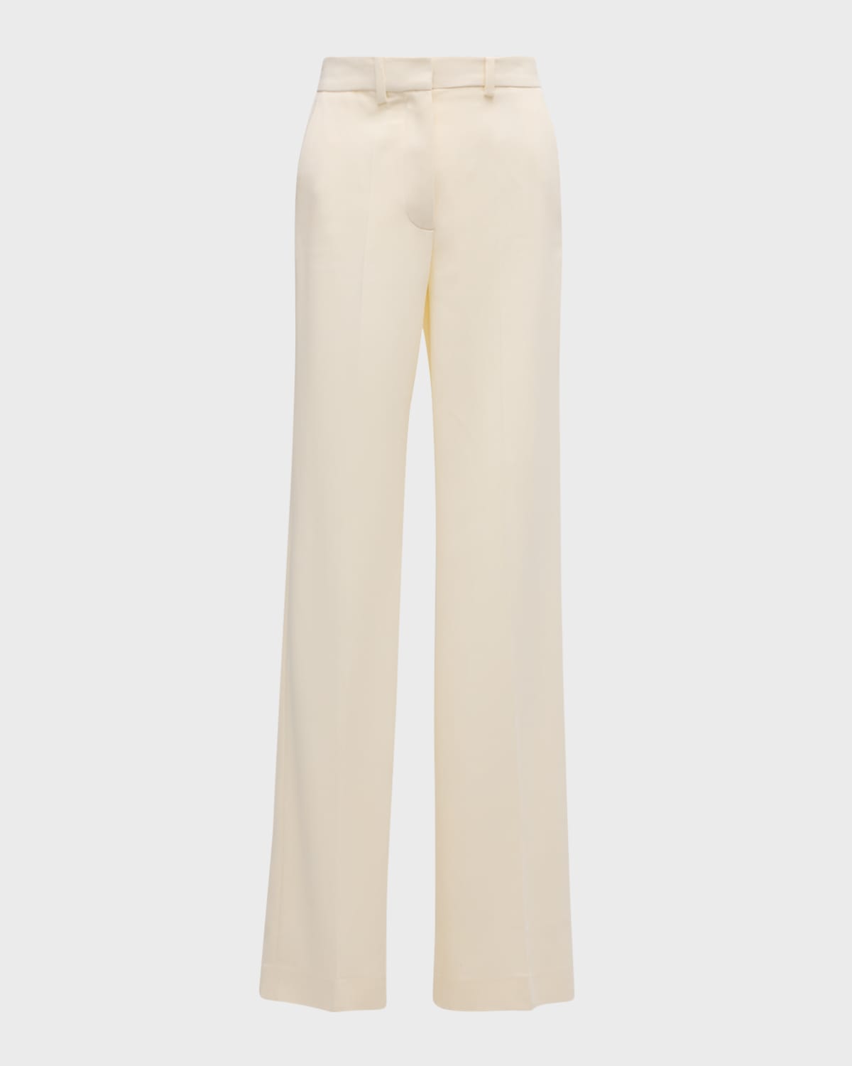 Joseph Morissey Mid-rise Straight-leg Cady Pants In Ivory