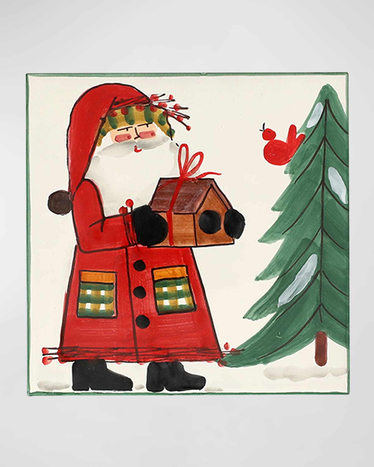 Shop Vietri Old St. Nick Christmas Trivet