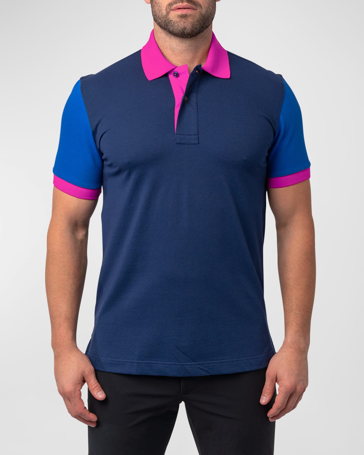 Men's Mozart Colorblock Polo Shirt