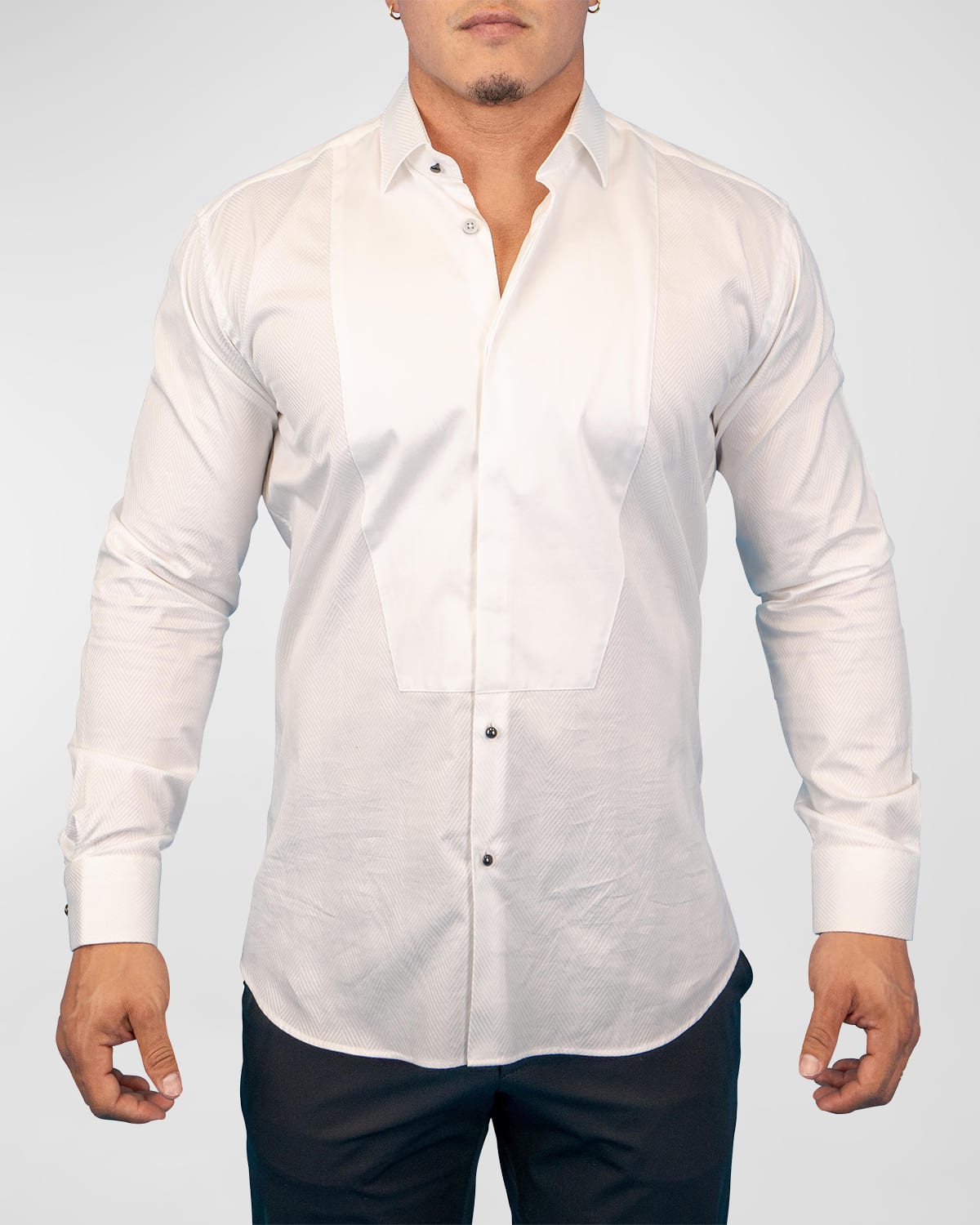 Men's Fibonacci Angled Lines Sport Shirt
