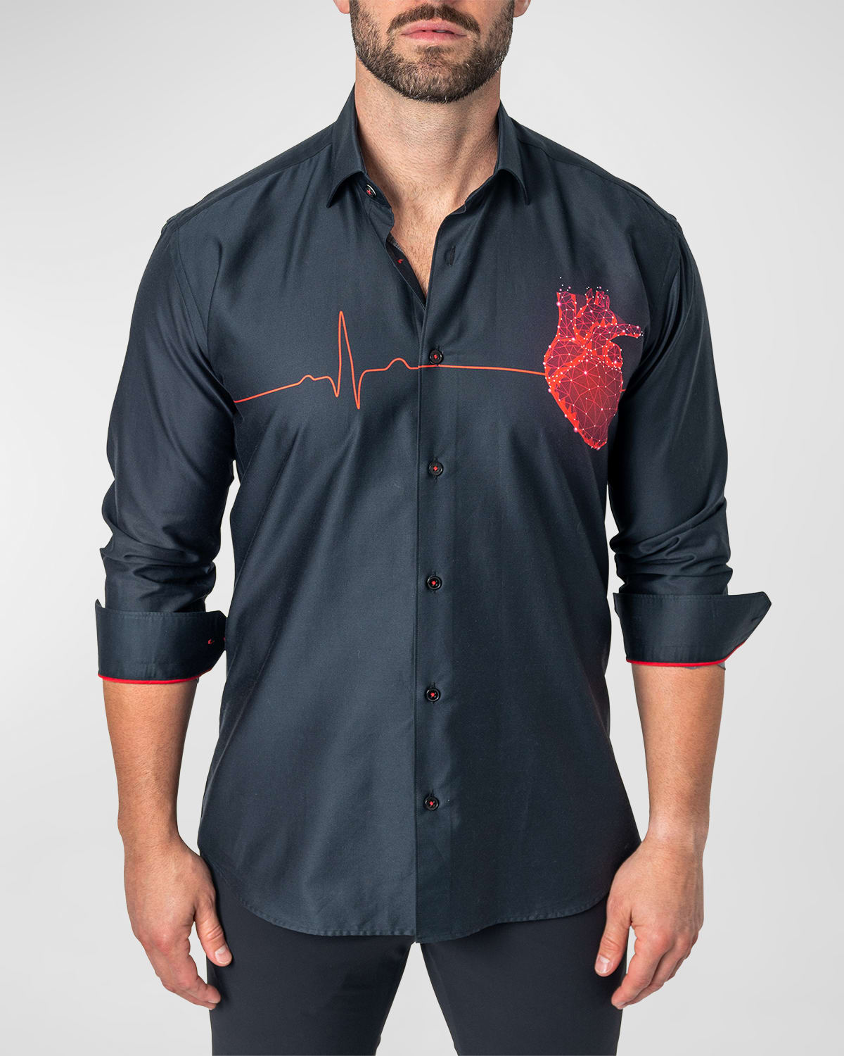 Men's Fibonacci HeartBeat Sport Shirt