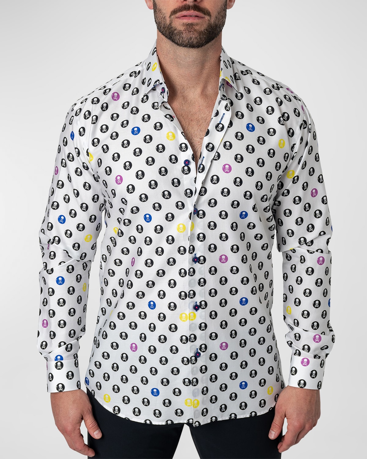 Men's Fibonacci SkullCircle Sport Shirt