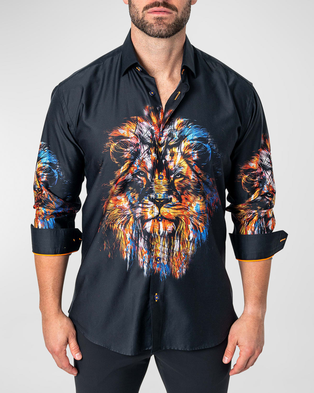 Men's Fibonacci LionInk Sport Shirt