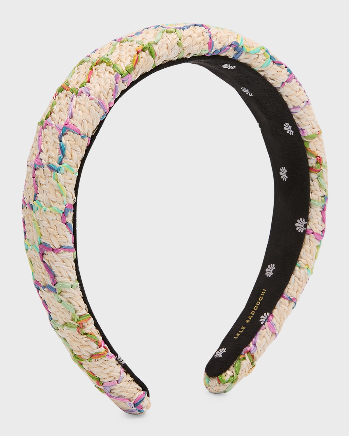 Lele Sadoughi Alice Multicolor Woven Headband In Mermaid