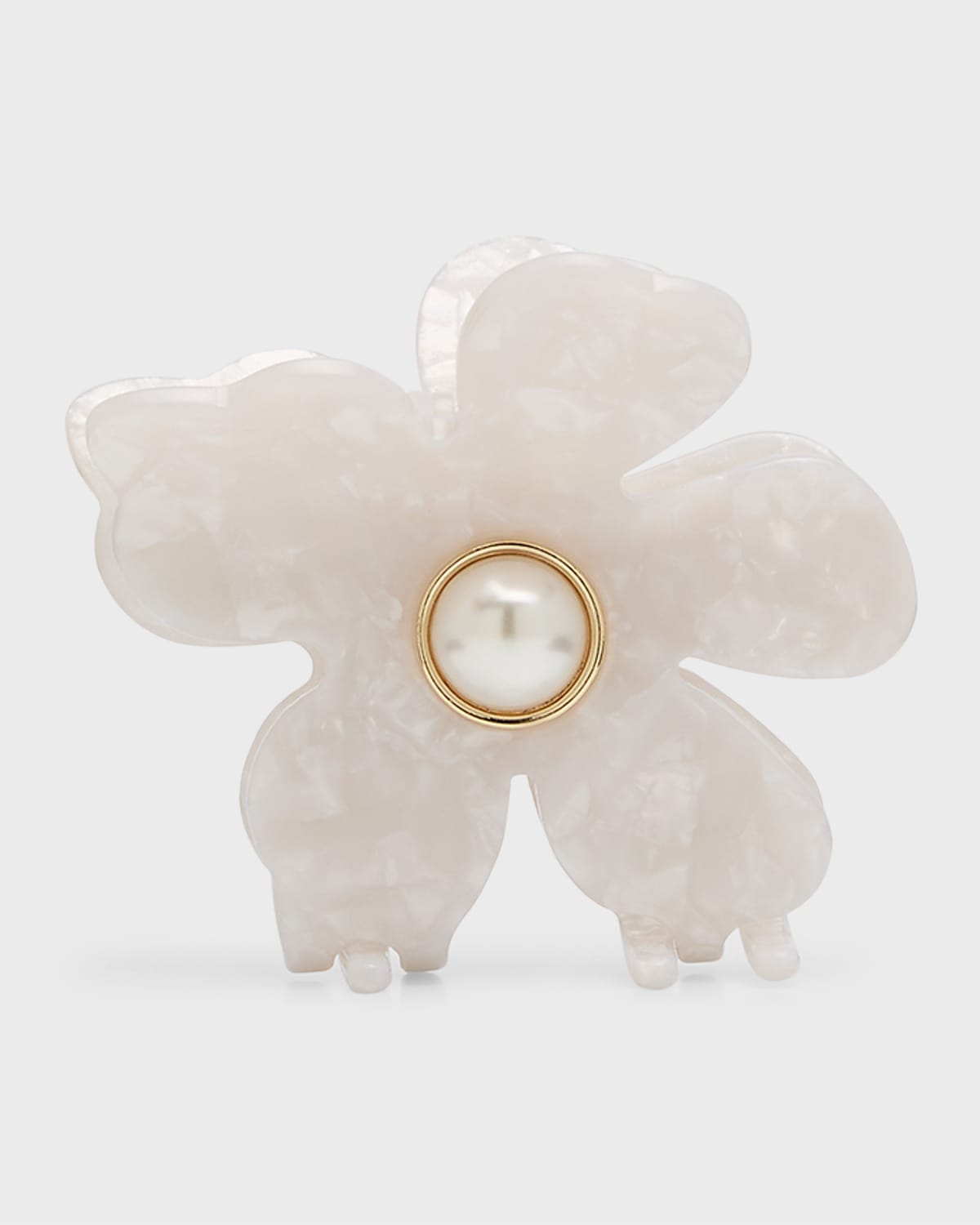 Shop Lele Sadoughi Lily Pearlescent Claw Clip In Mother Of Pearl