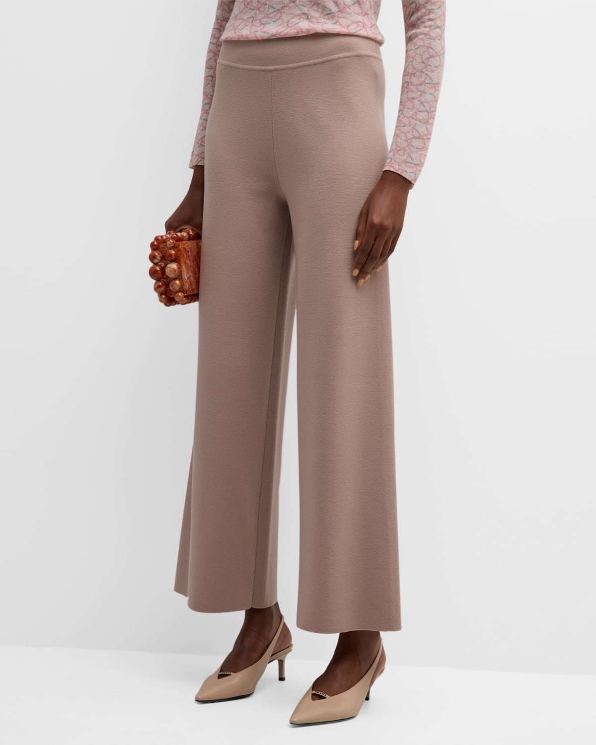 Tse Cashmere Cashmere Cropped Straight-leg Pants In Nude Blush