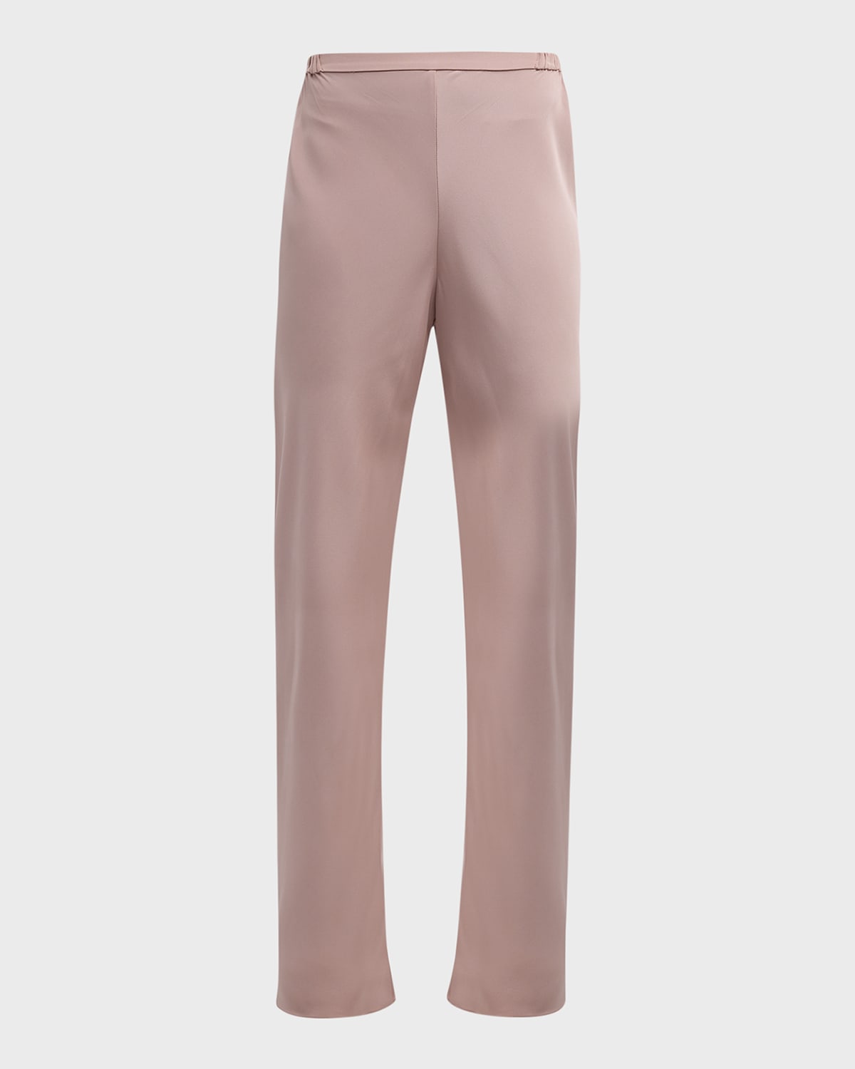 Tse Cashmere High-rise Straight-leg Silk Pants In Nude Blush