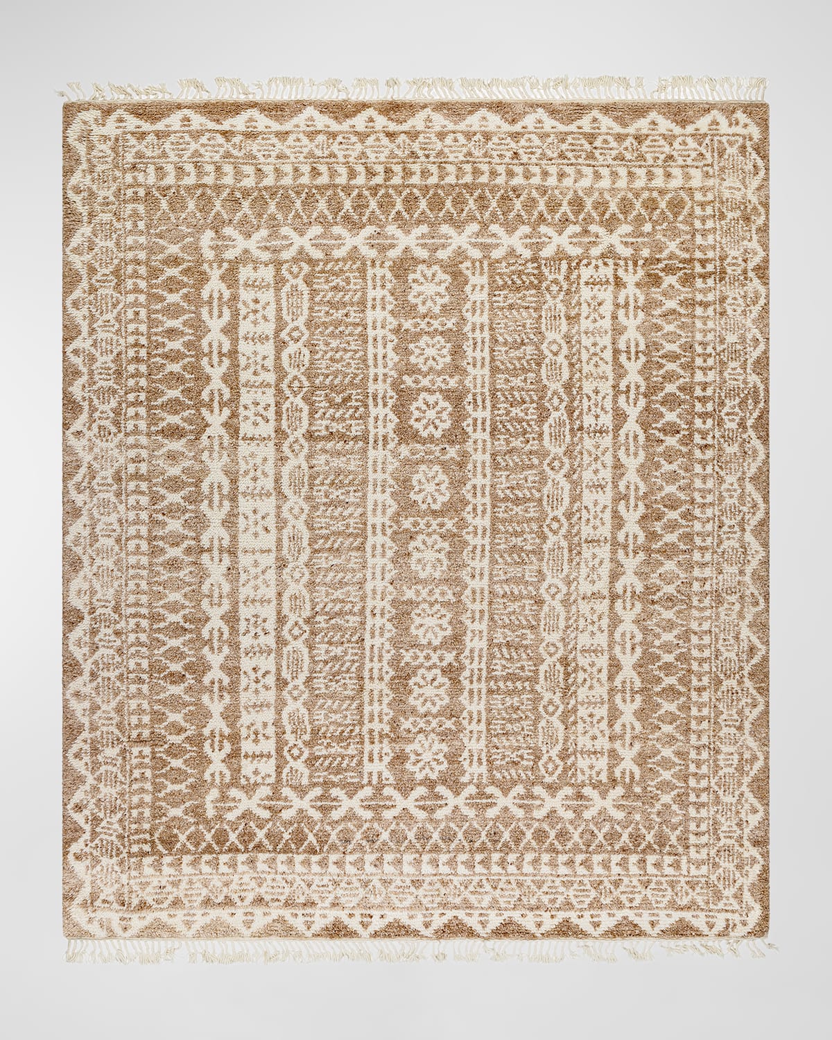 Shop Surya Rugs Corah Hand-knotted Rug, 8' X 10' In Brown, Beige