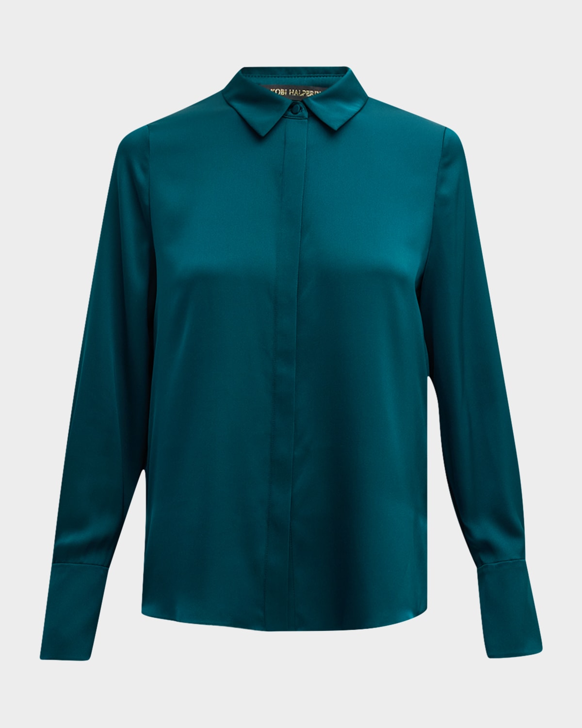 KOBI HALPERIN LARISSA SPLIT-CUFF BUTTON-DOWN BLOUSE