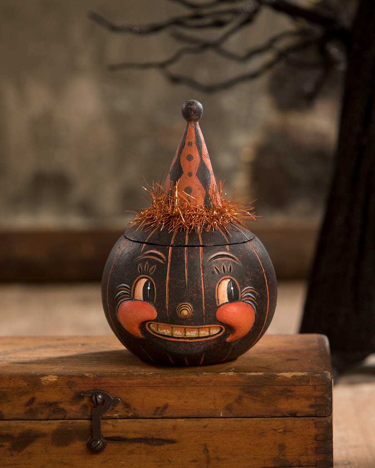 Shop Bethany Lowe Jackie Black-o-ween Halloween Decoration In Black And Orange