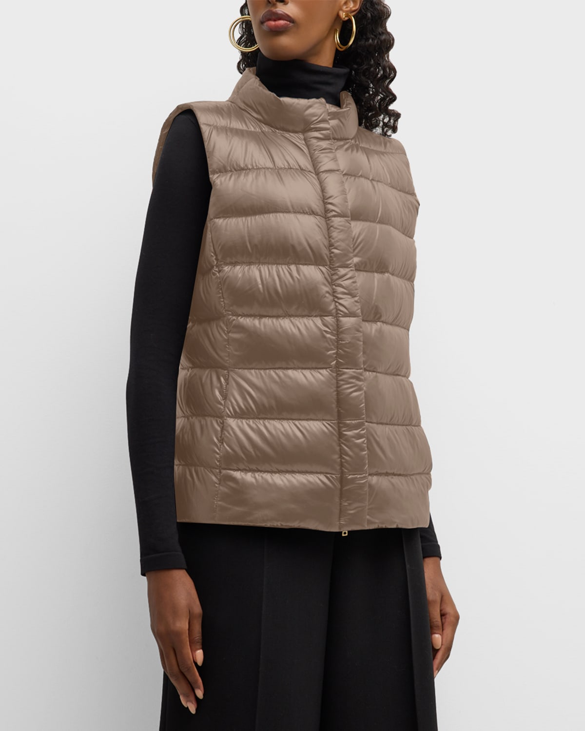 Herno Iconico Giulia Ultralight Nylon Puffer Vest Smart Closet