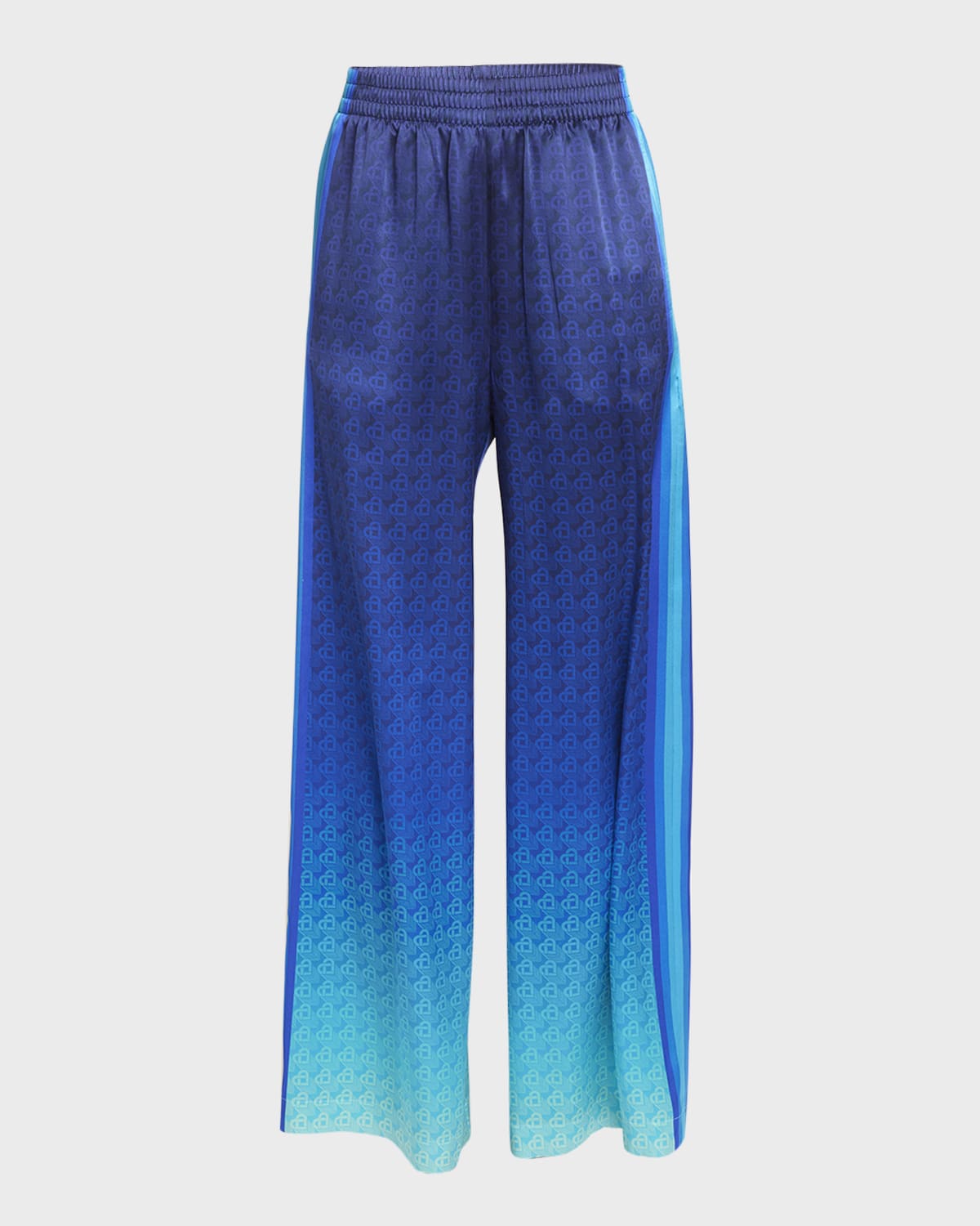 Casablanca Printed Wide Leg Trousers The Night View In The Night View