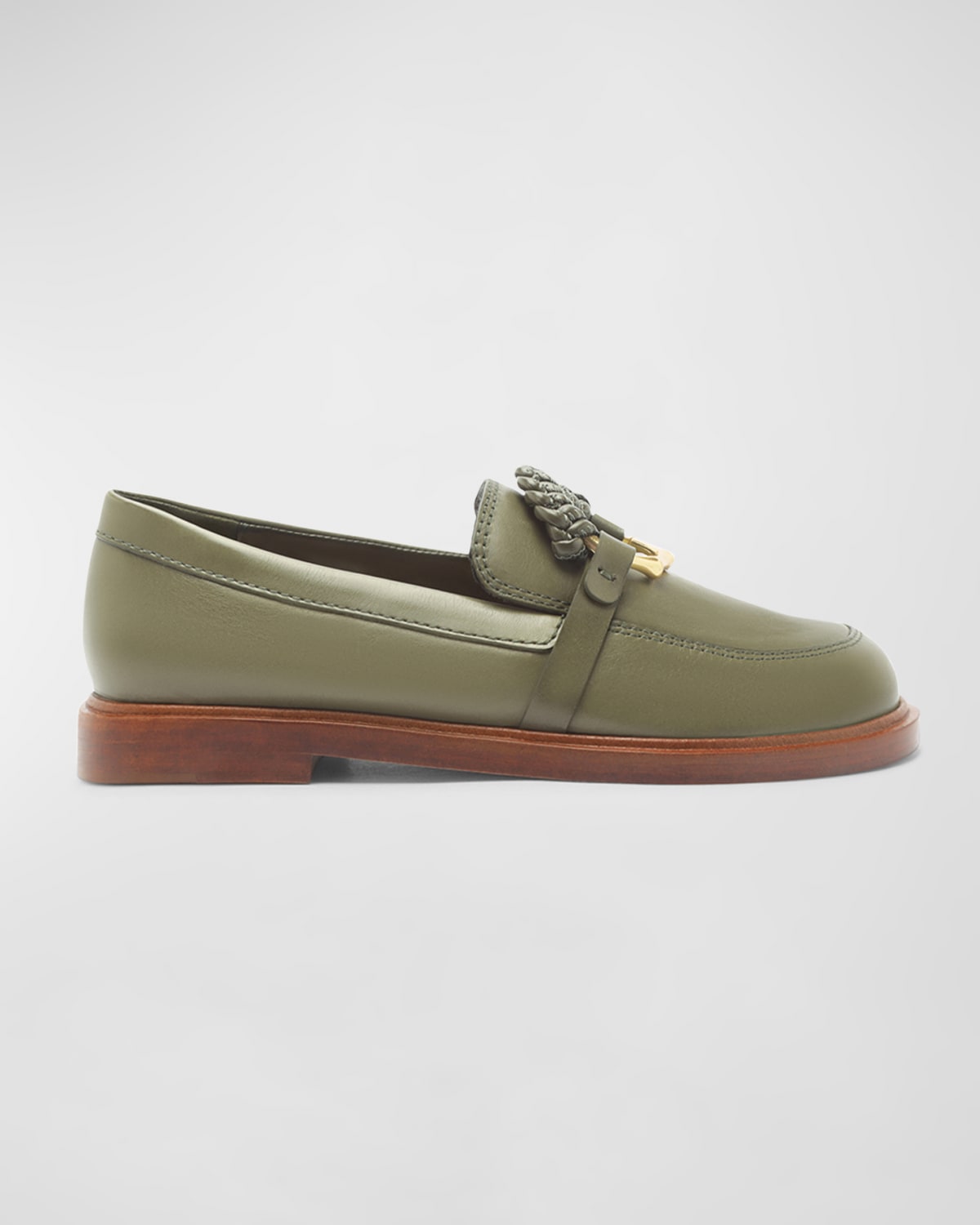 Rhino Leather Slip-On Loafers