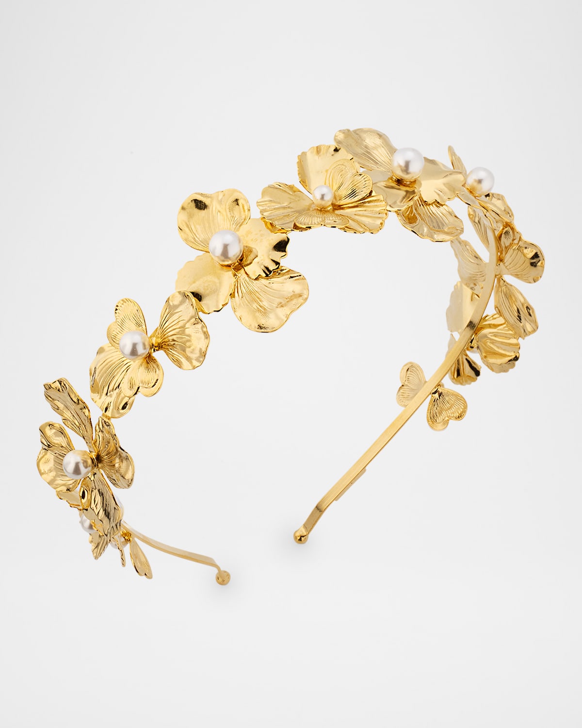 Poppies Pearly Floral Headband