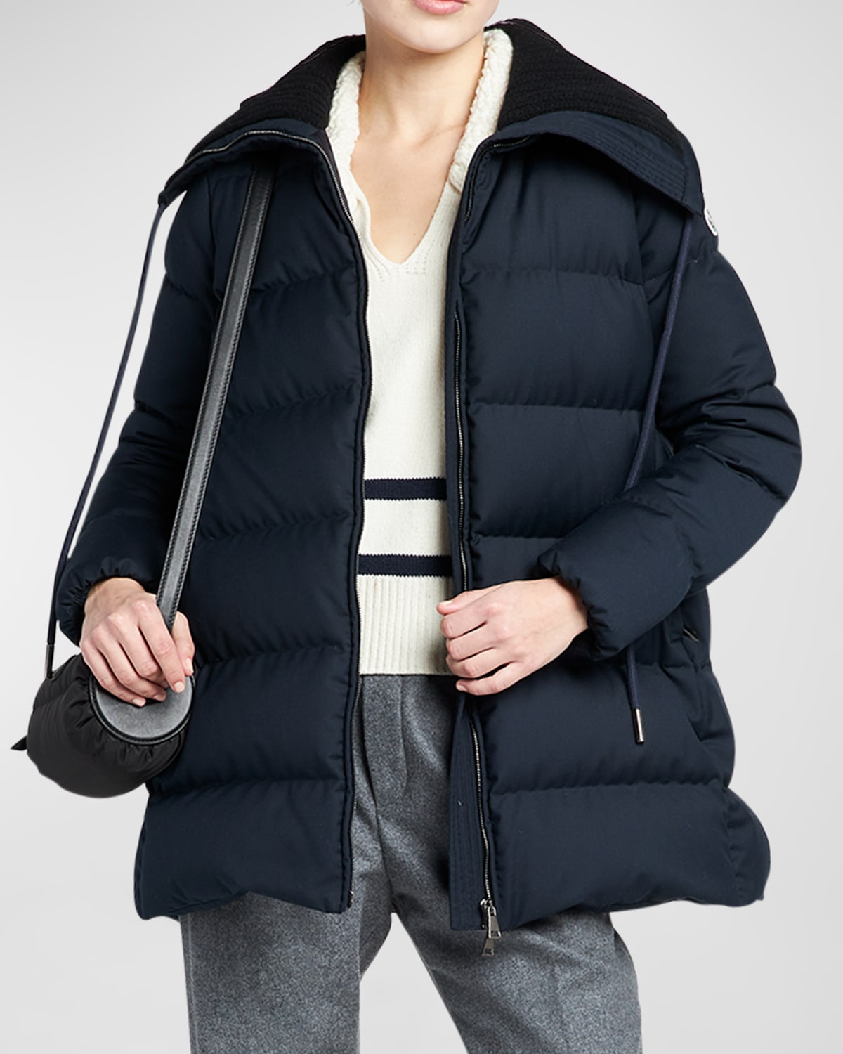 Moncler bruant down hooded on sale coat
