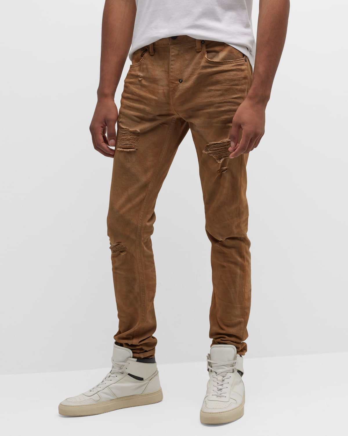 Men's Distressed Slim Jeans
