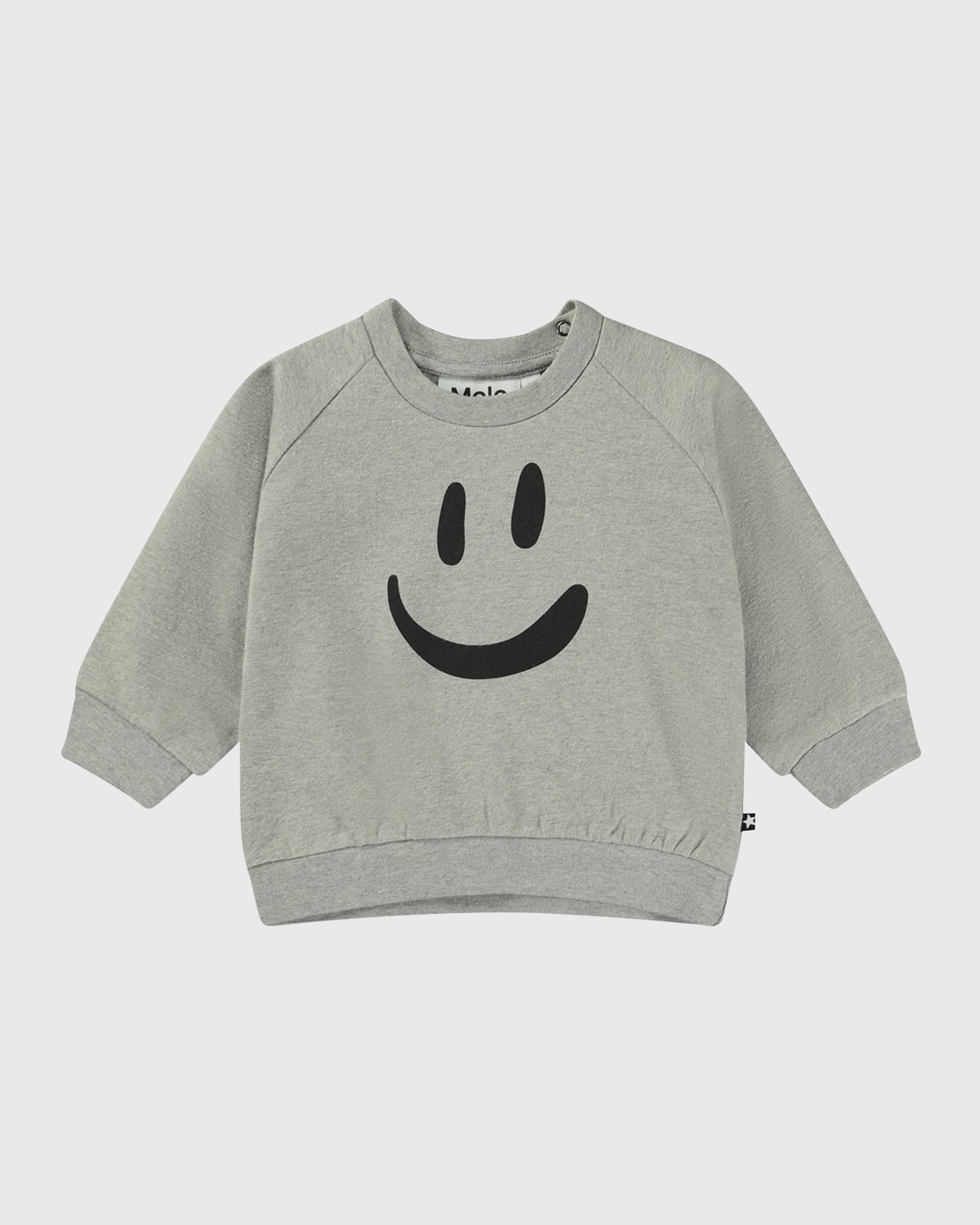 Boy's Disc Happy Face Sweatshirt, Size 3M-24M