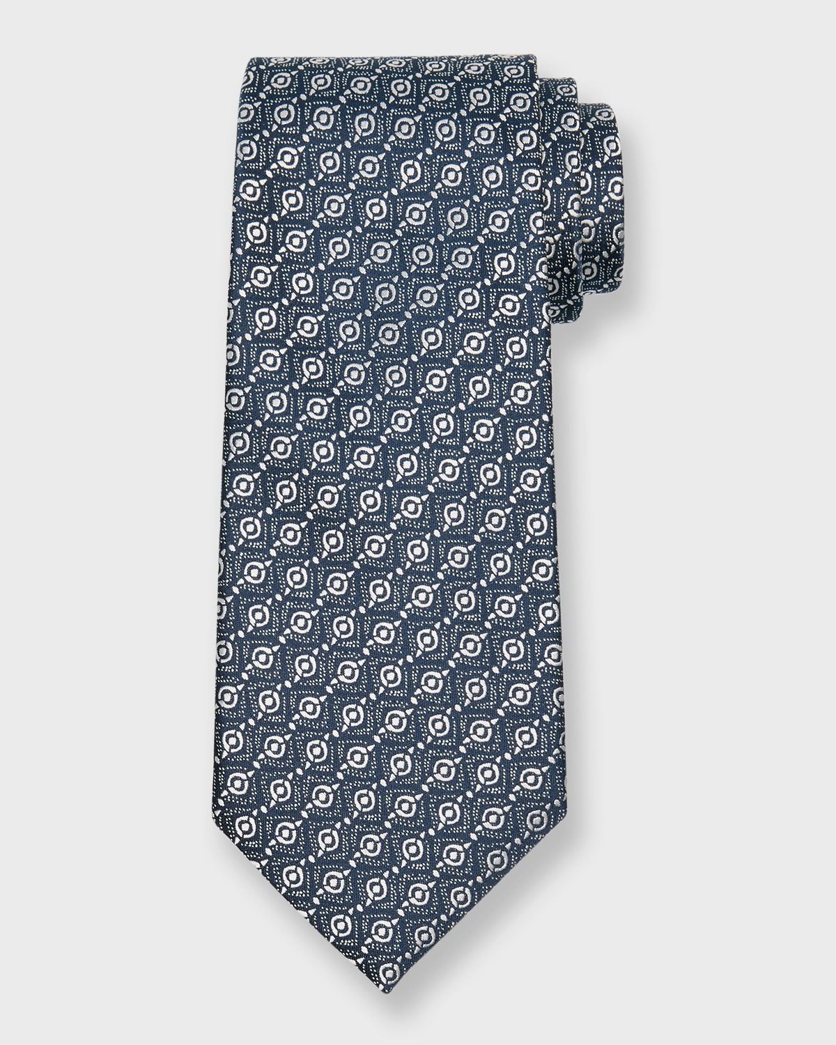Men's Woven Geometric Silk Tie
