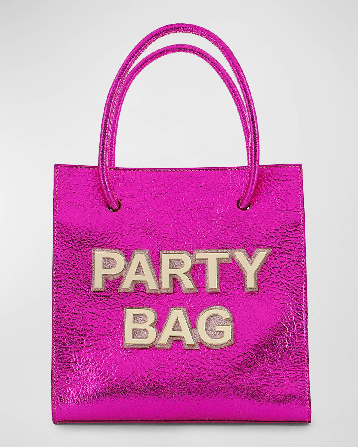 Sophia Webster Mini Party Metallic Leather Tote Bag In Pink ModeSens
