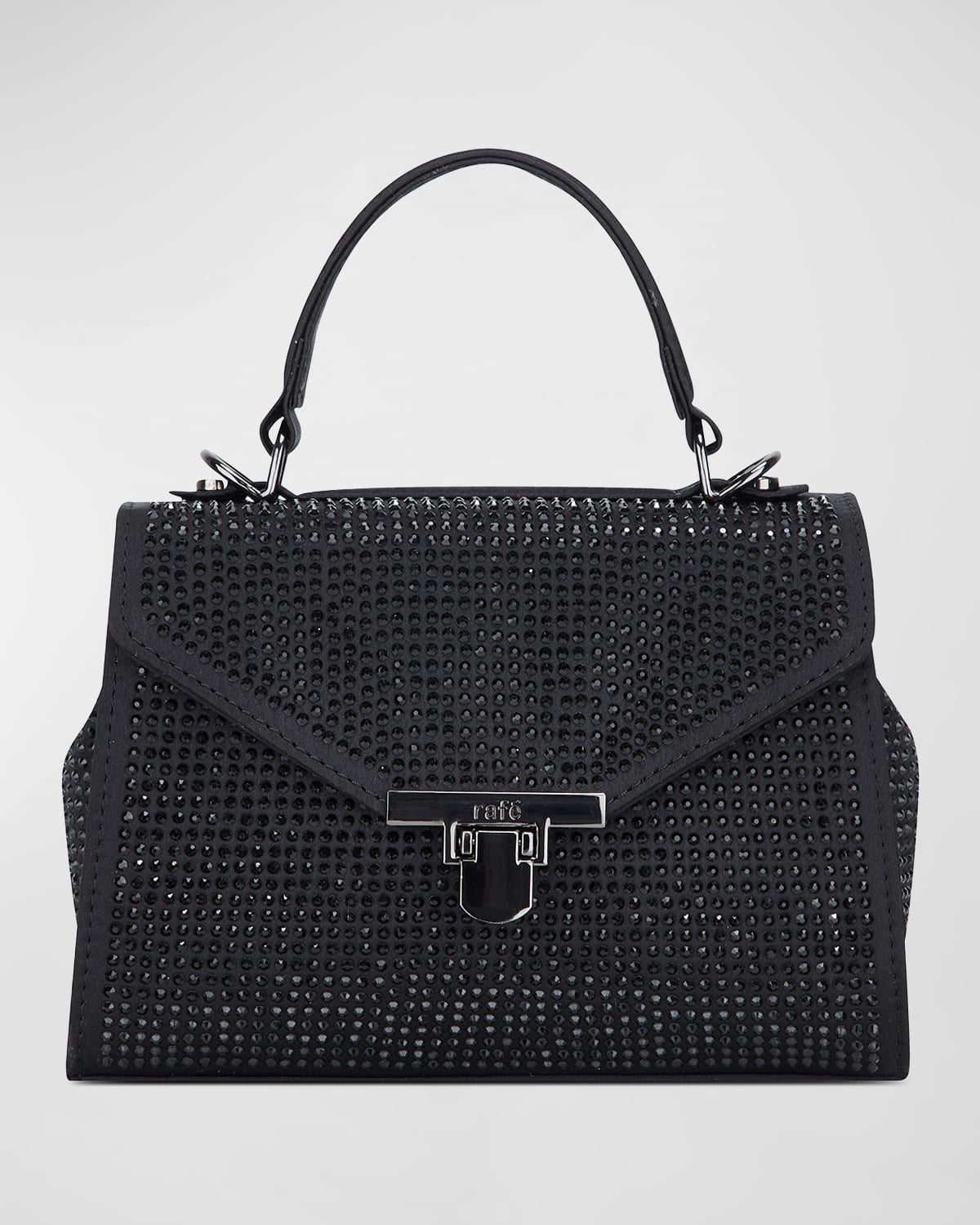 Lila Crystal-Embellished Top-Handle Bag
