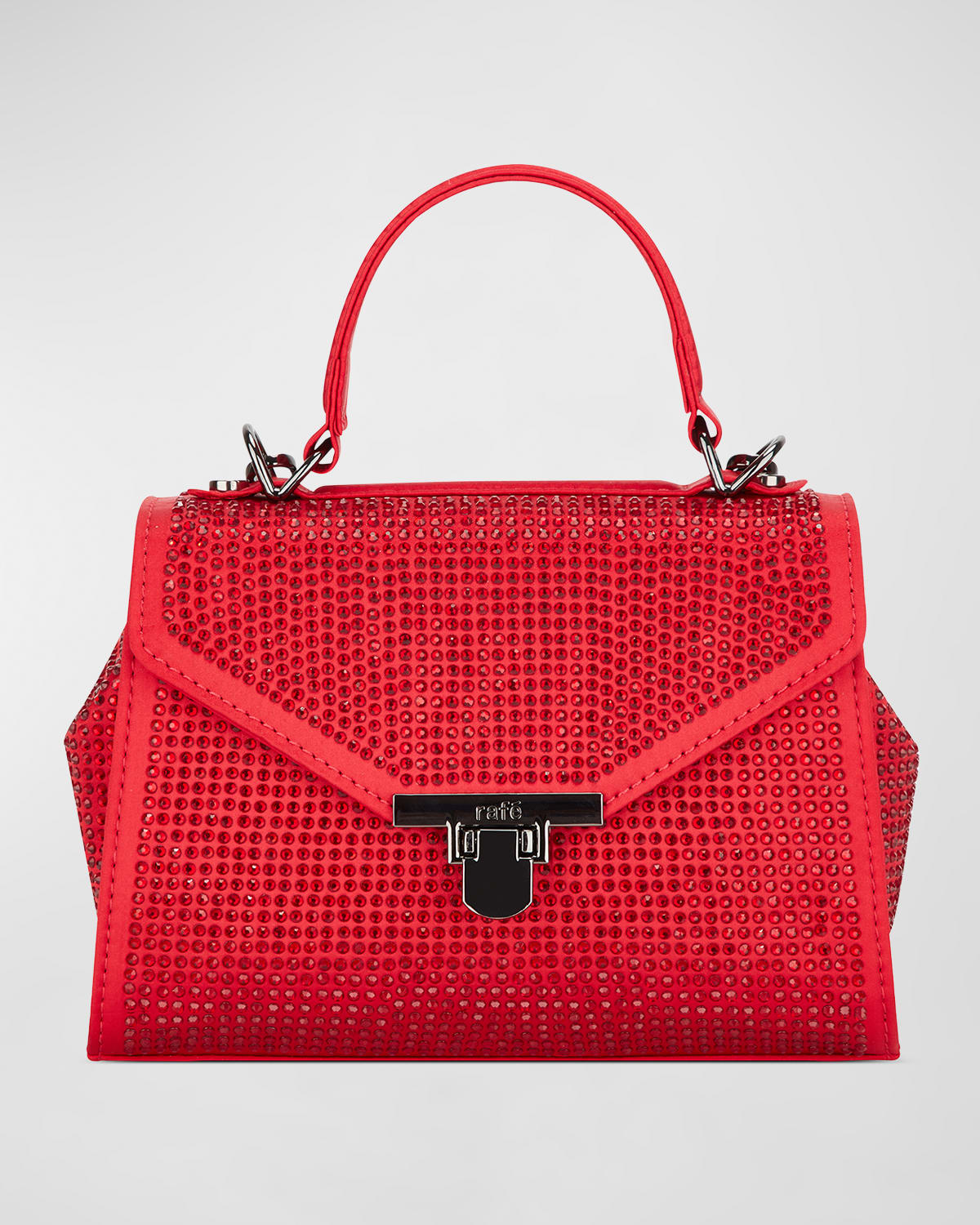 Lila Crystal-Embellished Top-Handle Bag