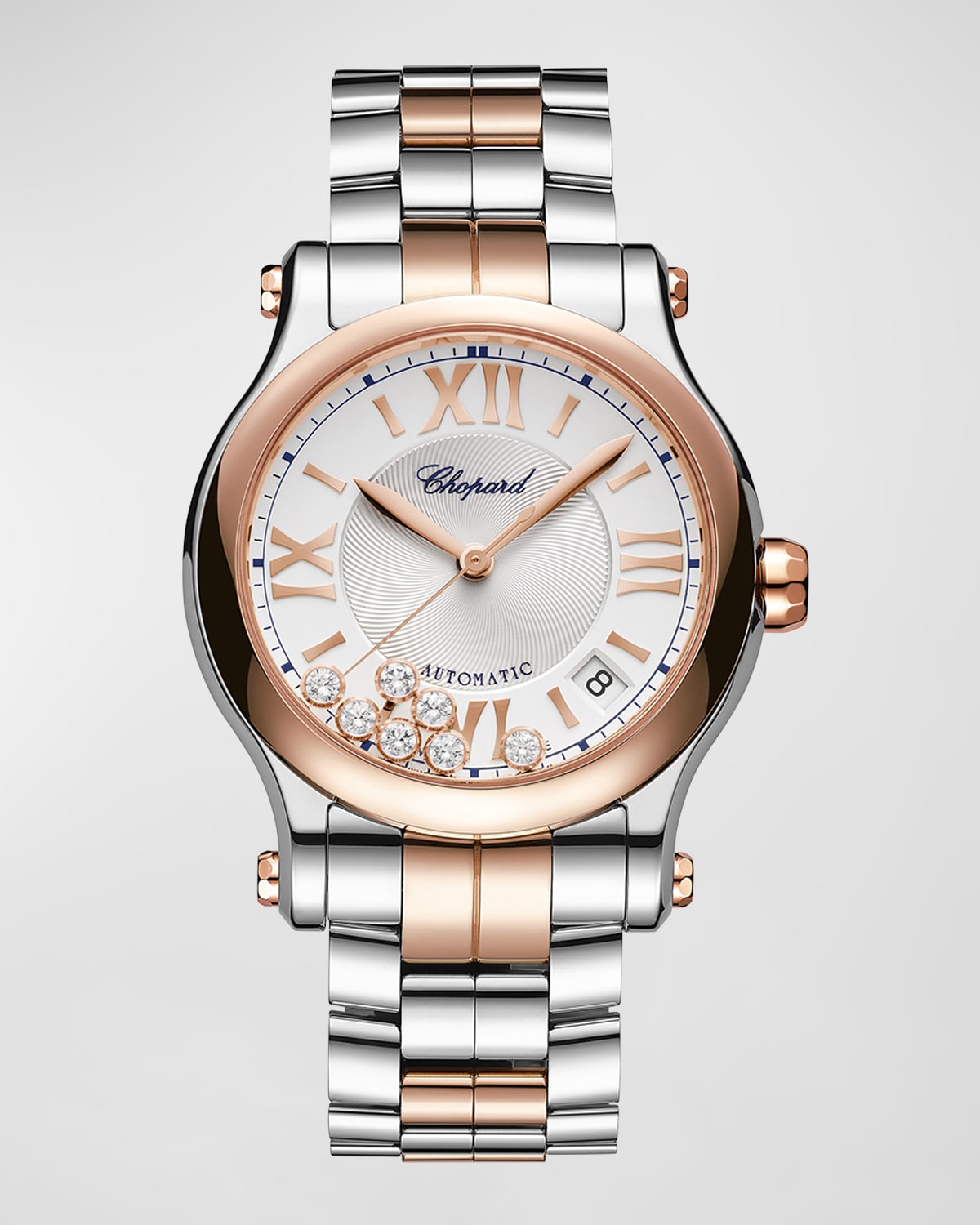 Chopard 36mm Happy Sport Diamond Watch With Bracelet Strap, Two Tone In Metallic
