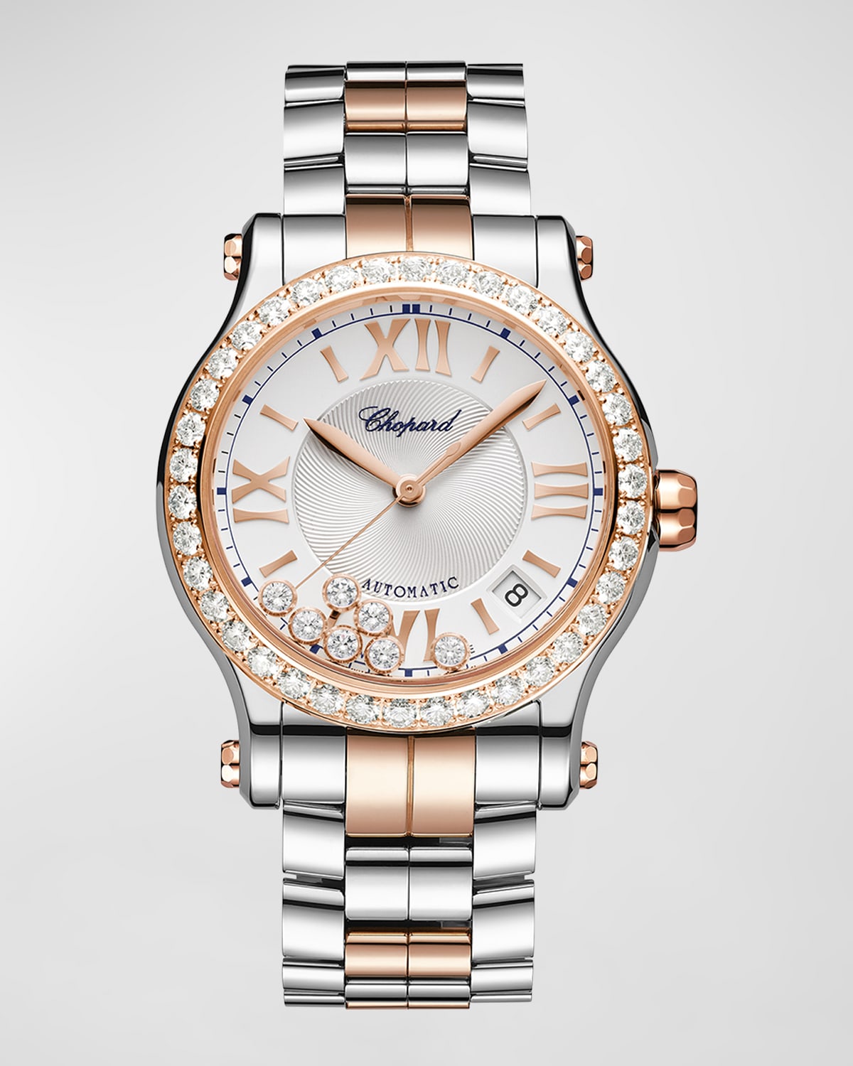 Happy Sport 36mm Two-Tone Diamond Bezel Watch