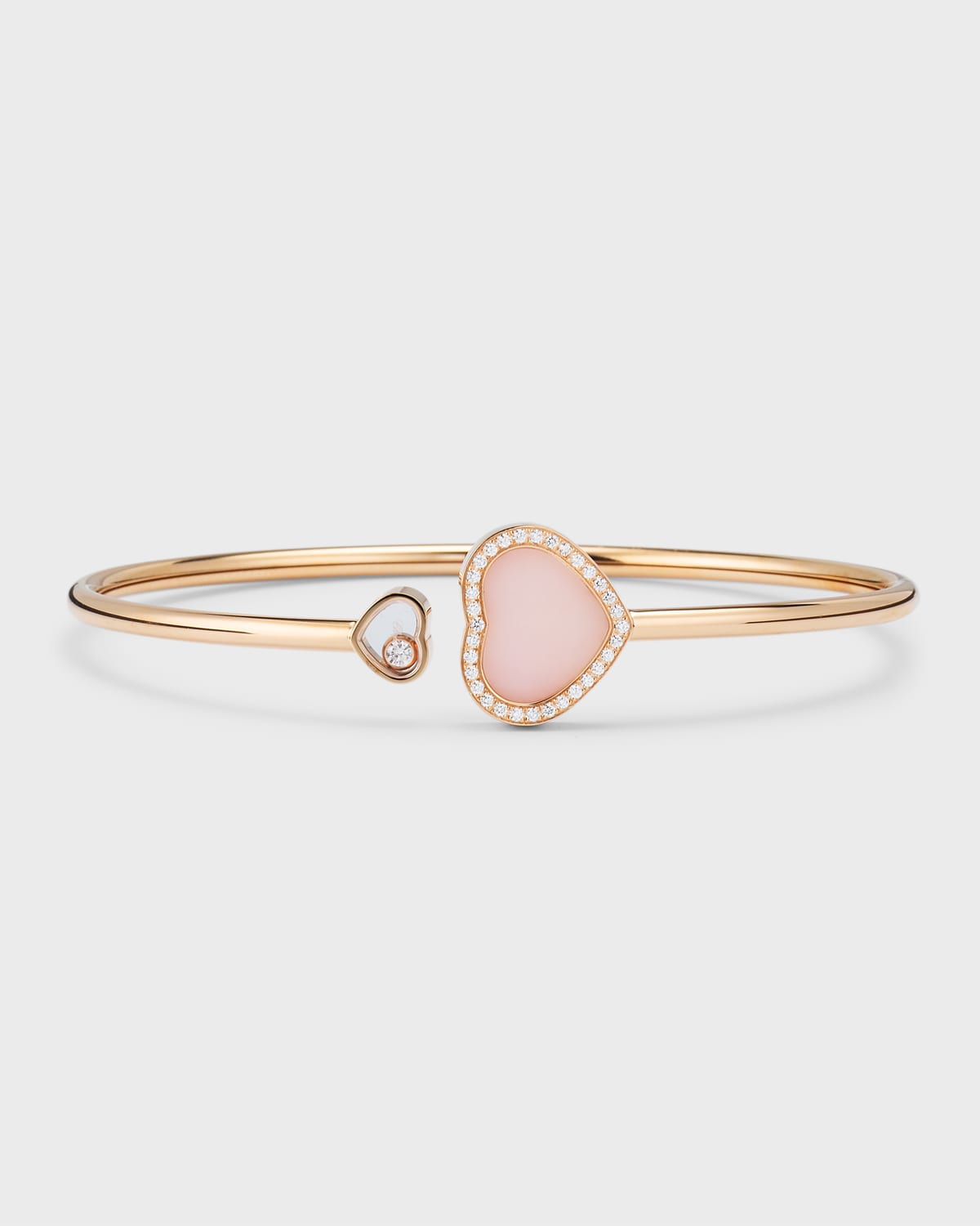 Happy Hearts 18K Rose Gold Opal Bracelet, Size Medium