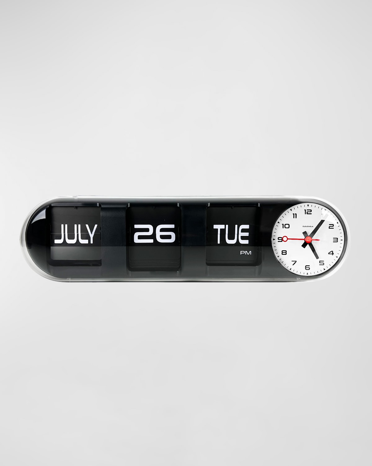Shop Cloudnola Capsule Clock & Calendar In Black