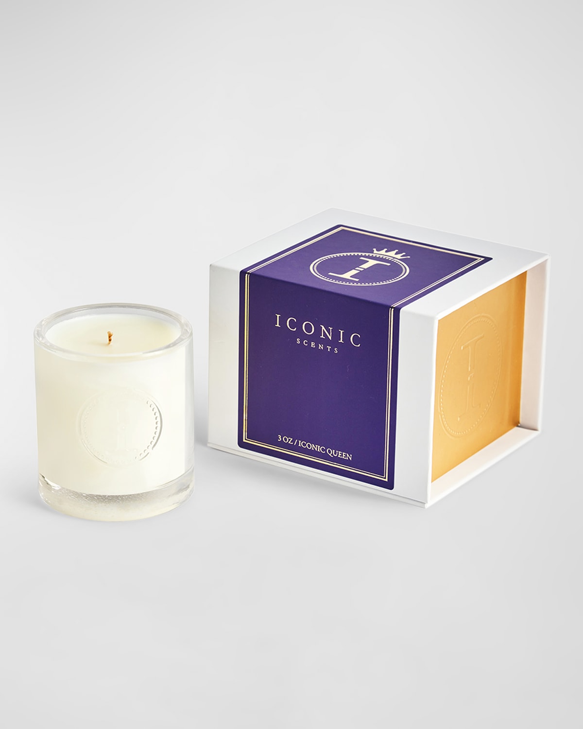 Iconic Scents Iconic Queen Candle, 85 G In White