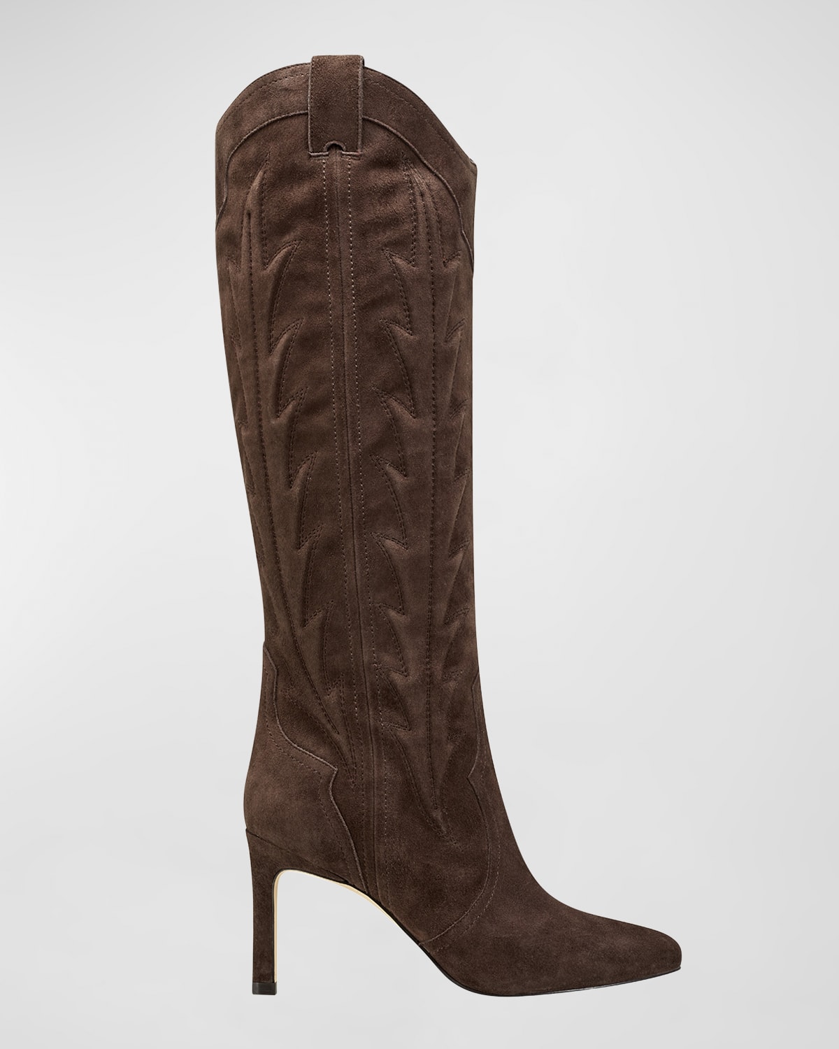 Marc Fisher Ltd Rolly Knee High Boot In Dark Brown
