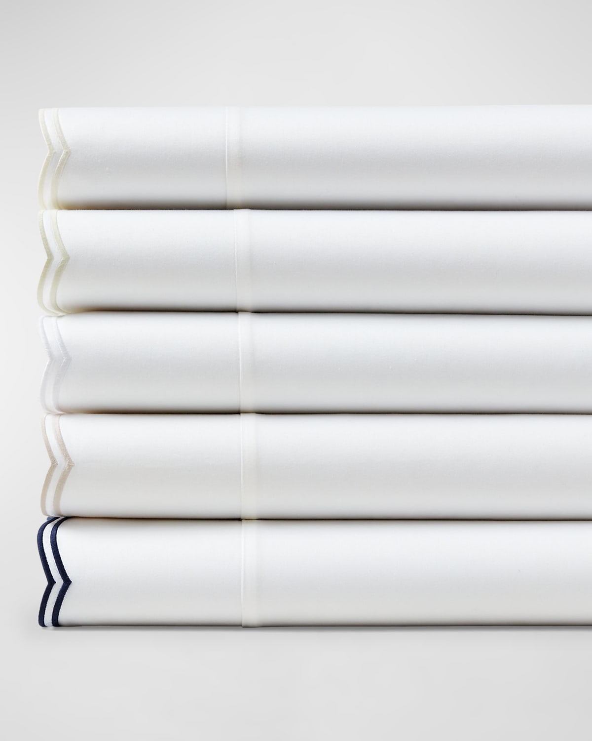 Shop Ralph Lauren Malin Scallop Standard Pillowcase In Polo Navy