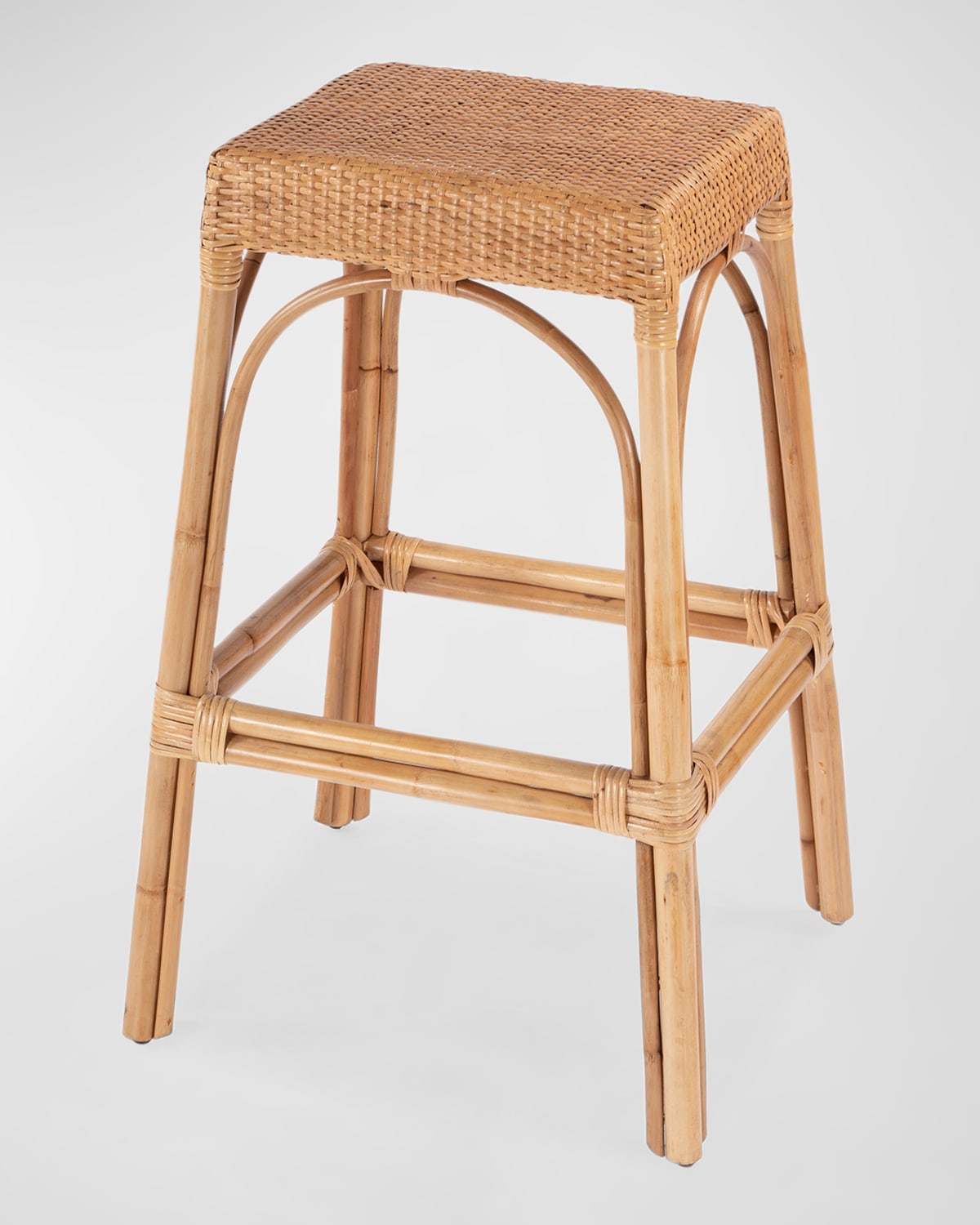 Caia Rattan Bar Stool, 30"