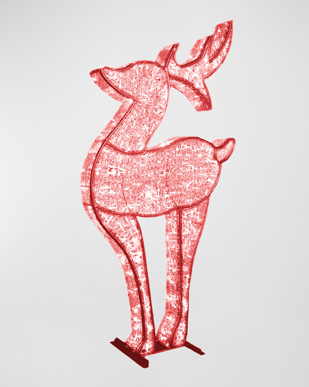 Barcana 6'10" 3d Medium Deer With Led Lights In Red