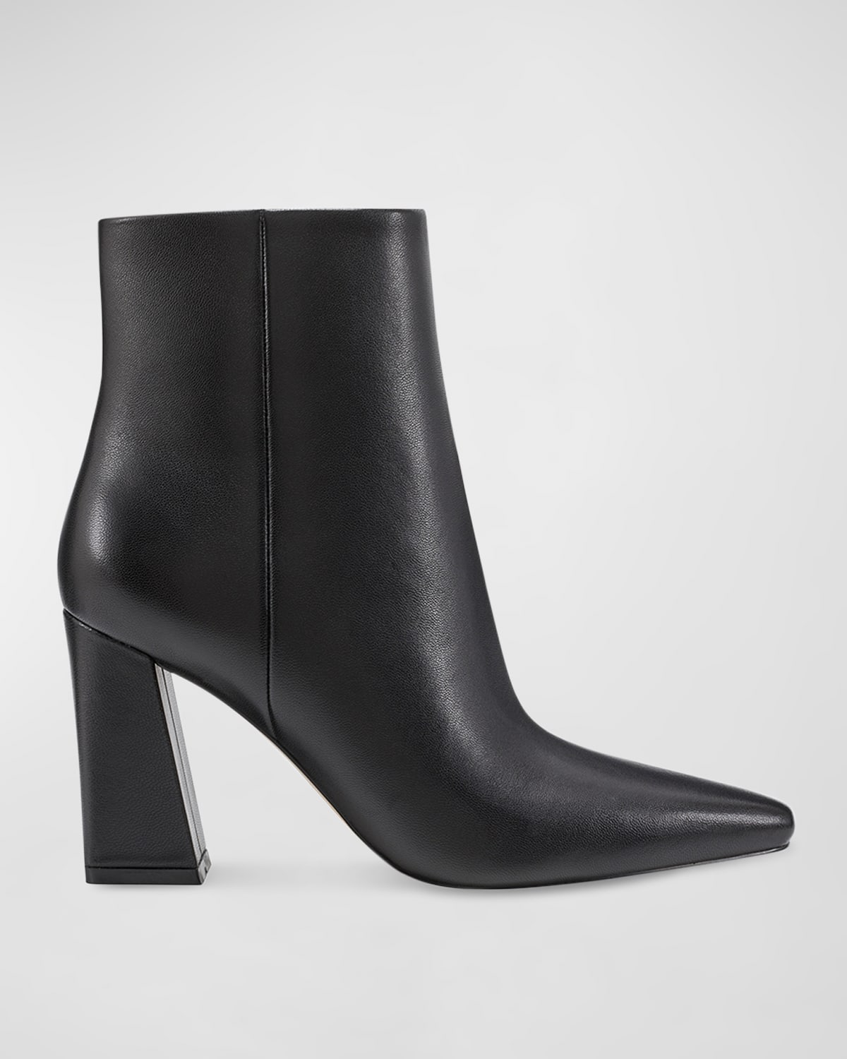 Marc Fisher Ltd Yanara Leather Zip Booties In Black 003