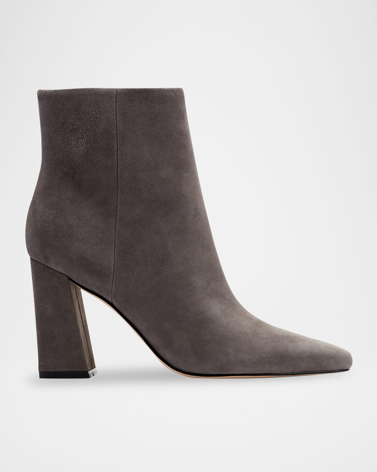 Marc Fisher Ltd Yanara Leather Zip Booties In Gray