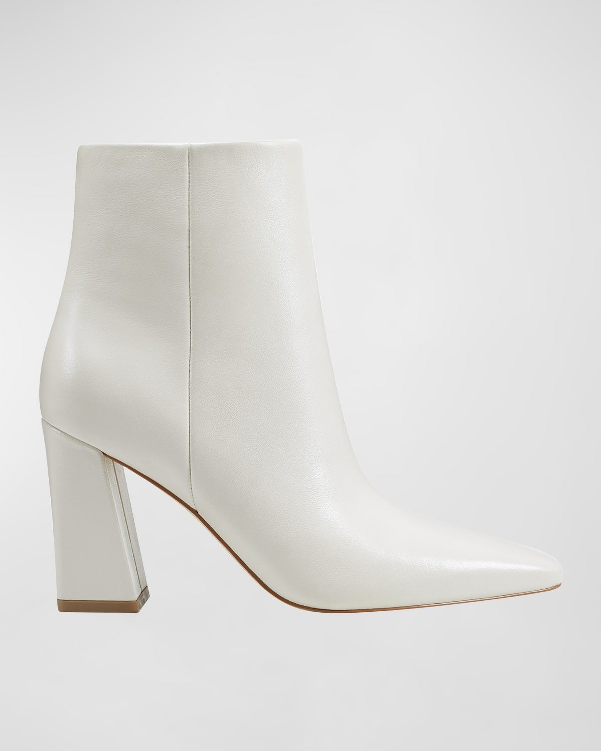 Marc Fisher LTD Yanara Leather Zip Booties Smart Closet
