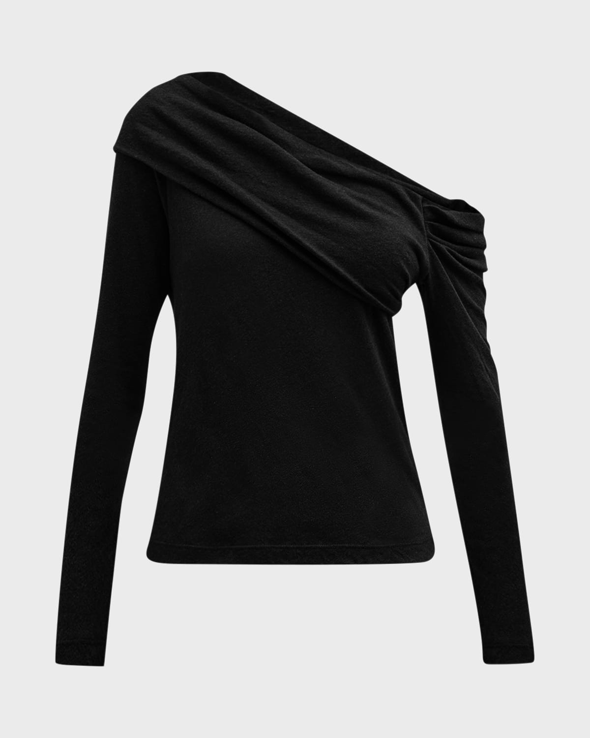 ENZA COSTA CASHMERE ONE-SHOULDER TOP 
