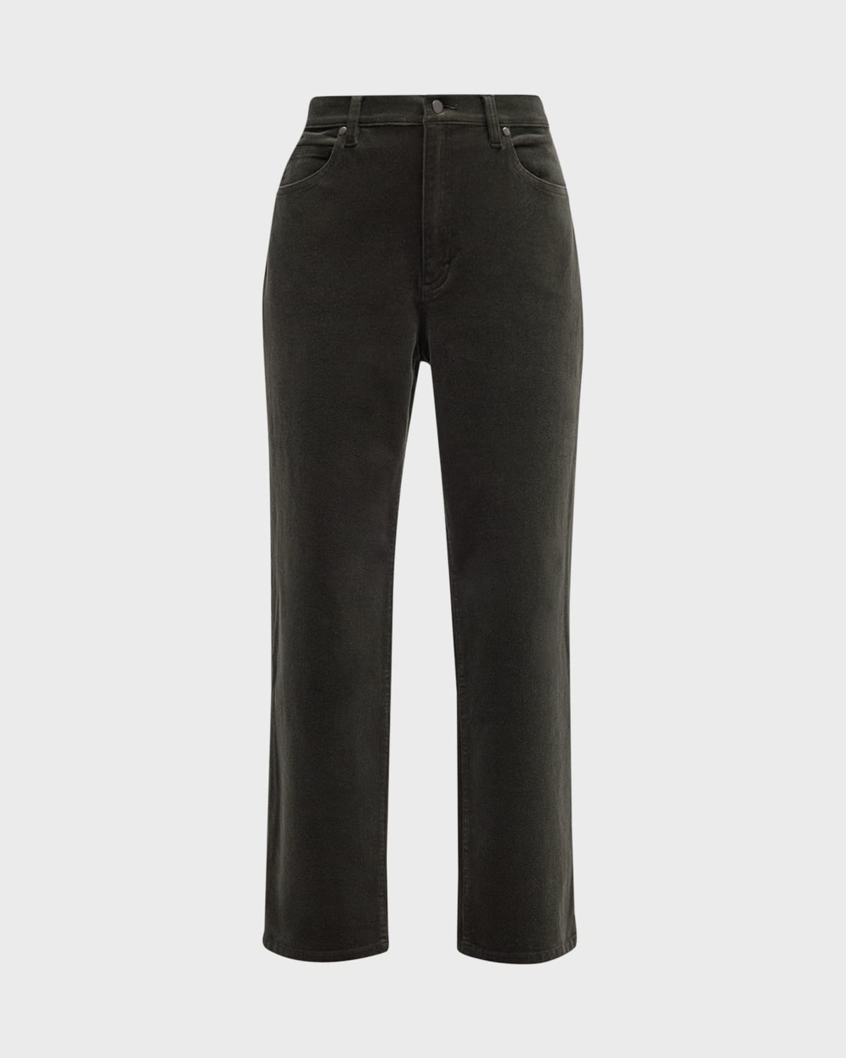 EILEEN FISHER HIGH-RISE CROPPED CORDUROY PANTS