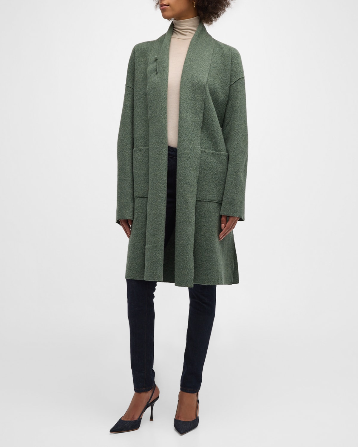 Eileen fisher lightweight clearance boiled wool jacket