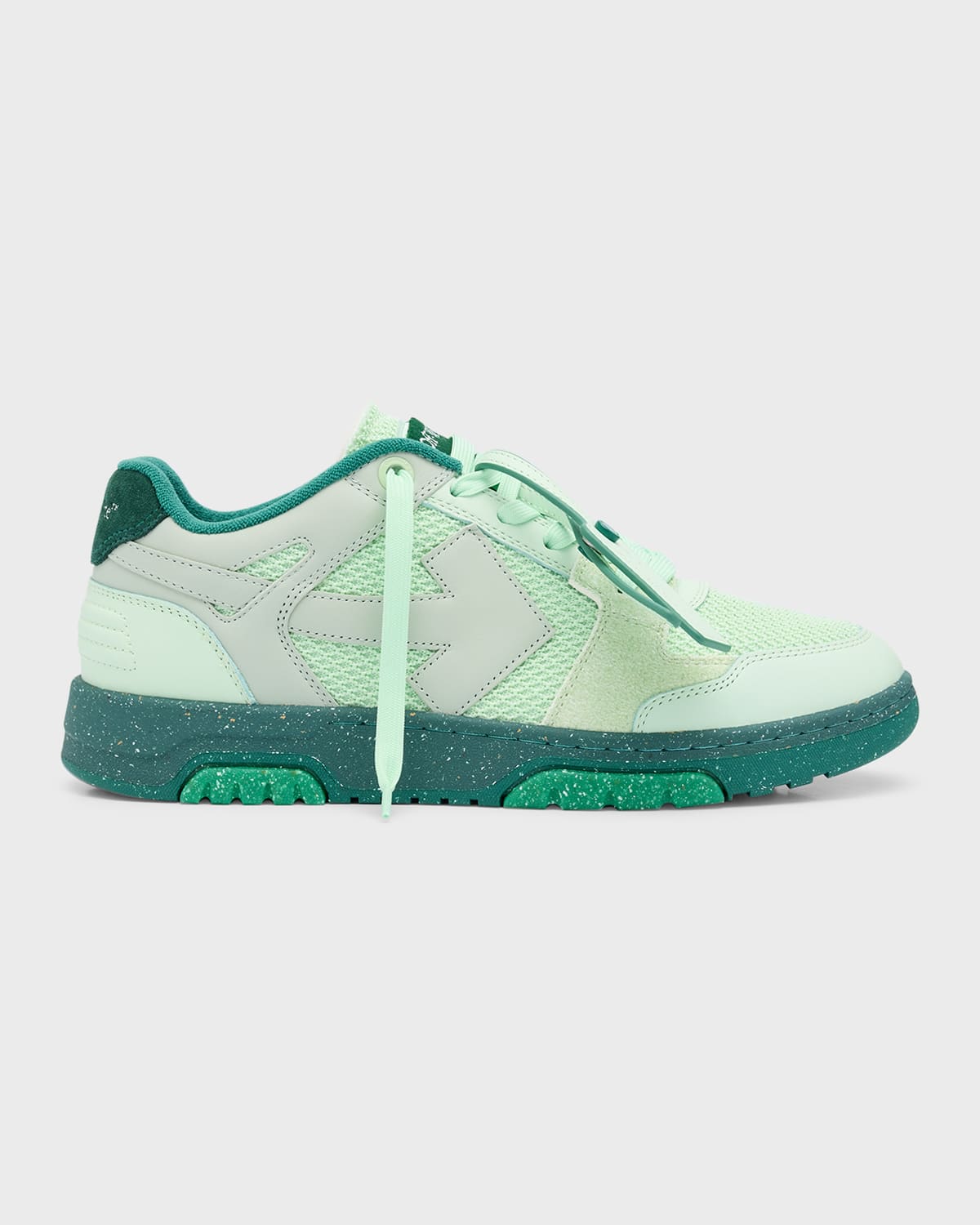 Fabrikant motivet support Off-white Men's Slim Out Of Office Low-top Sneakers In Light Green Fores |  ModeSens