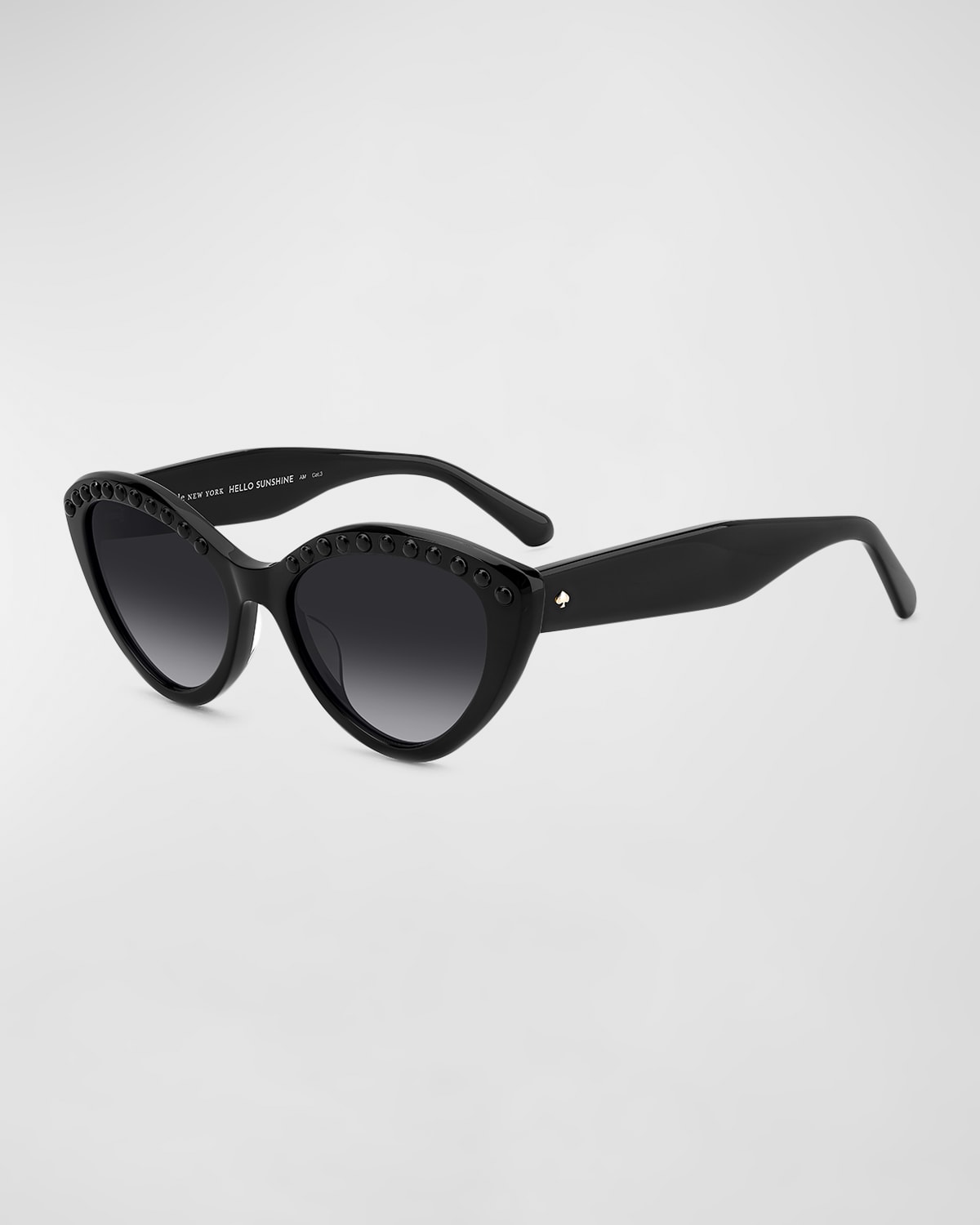 Kate Spade Junigspear 55mm Gradient Cat Eye Sunglasses In Black