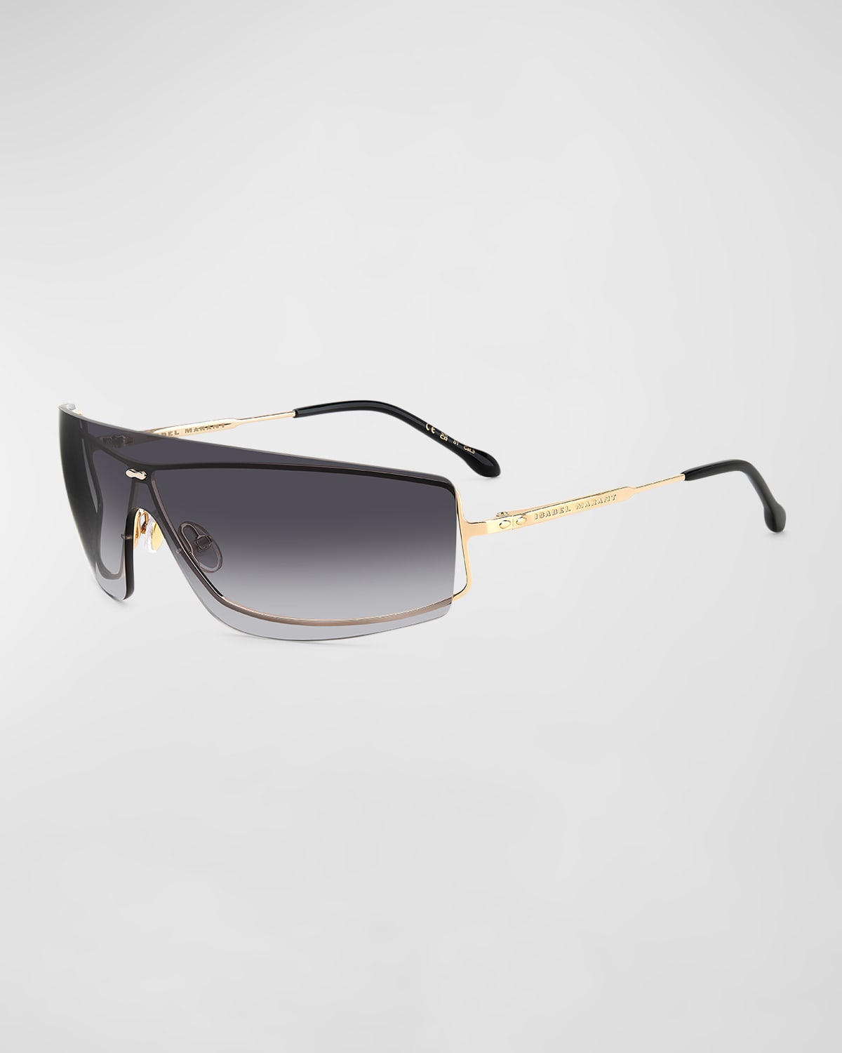 ISABEL MARANT IM0132S METAL & ACETATE SHIELD SUNGLASSES