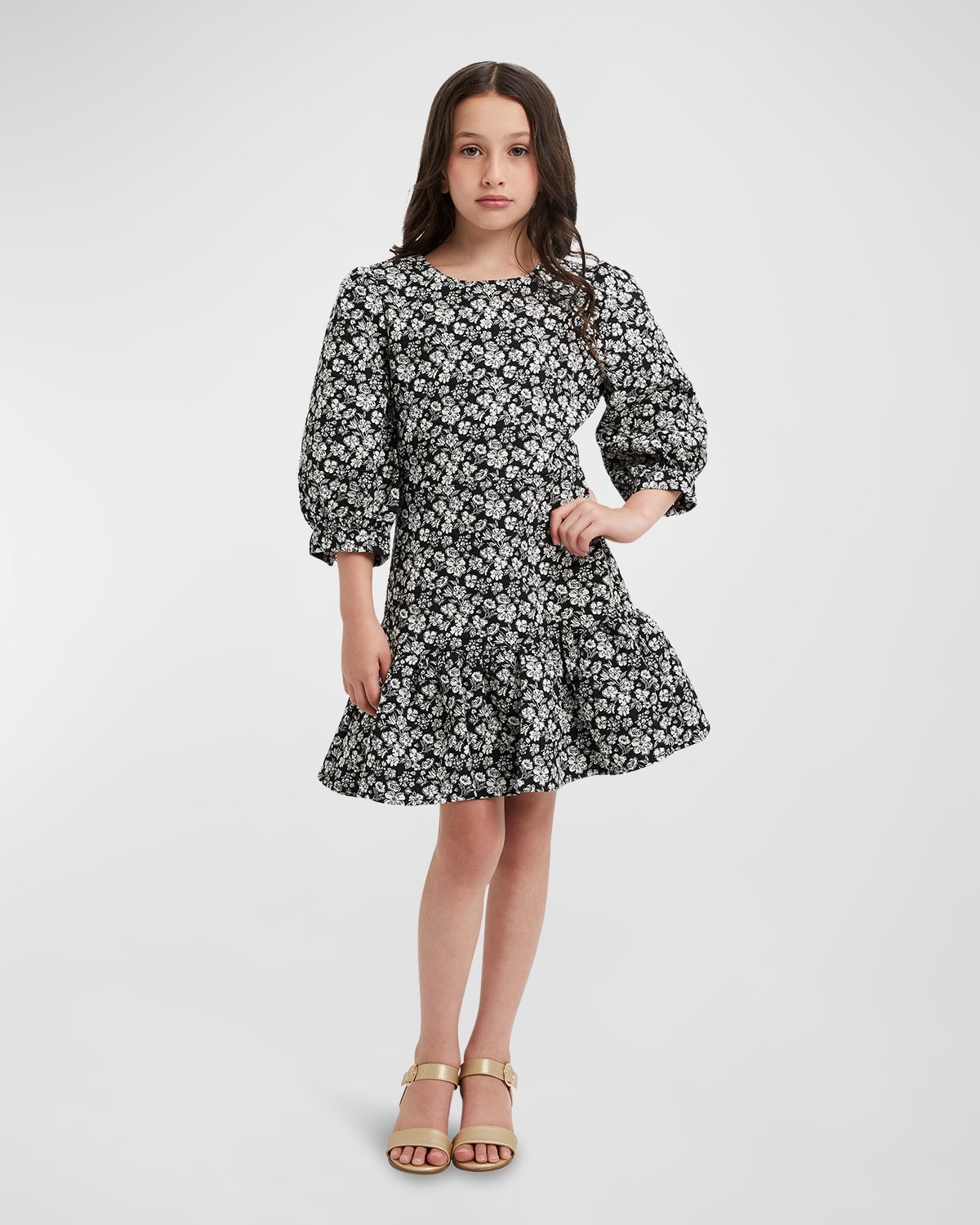 BARDOT JUNIOR GIRL'S KACELA FLORAL-PRINT MINI DRESS