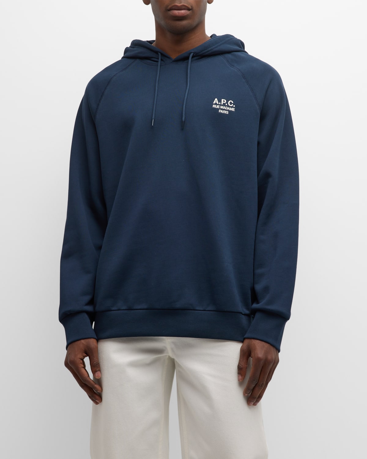 Apc A.p.c. Hoodie Standard Rue Madame Gots In Marine