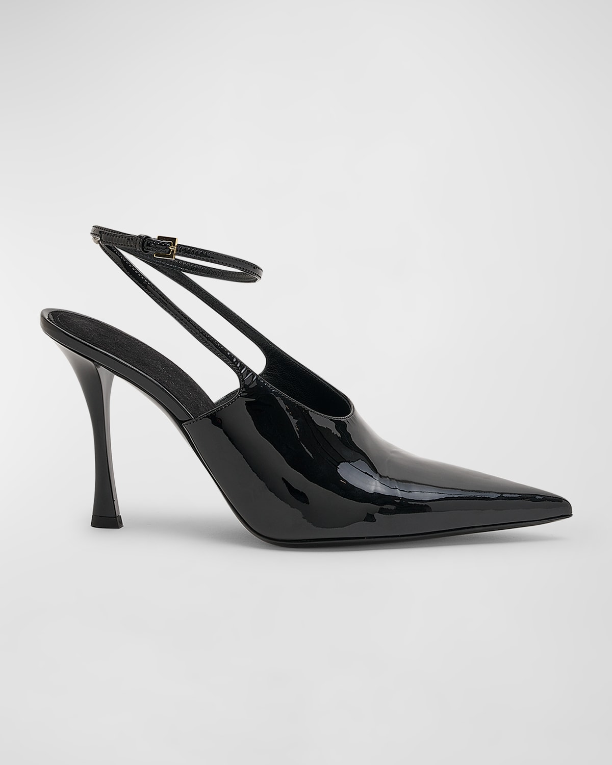 Givenchy Sleek Slingback Pumps With Pointed Design In 001-black