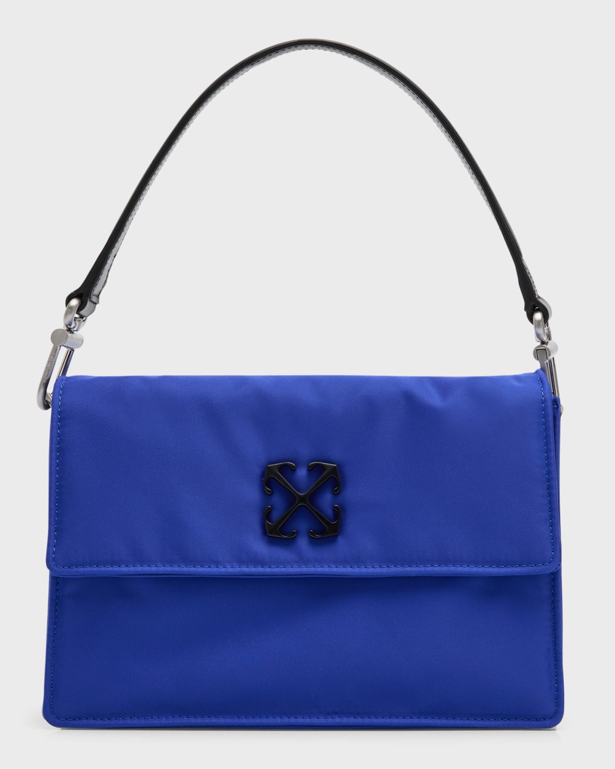 Shop Off-white Men's Soft Jitney 1.4 Nylon Messenger Bag In Blue No Color