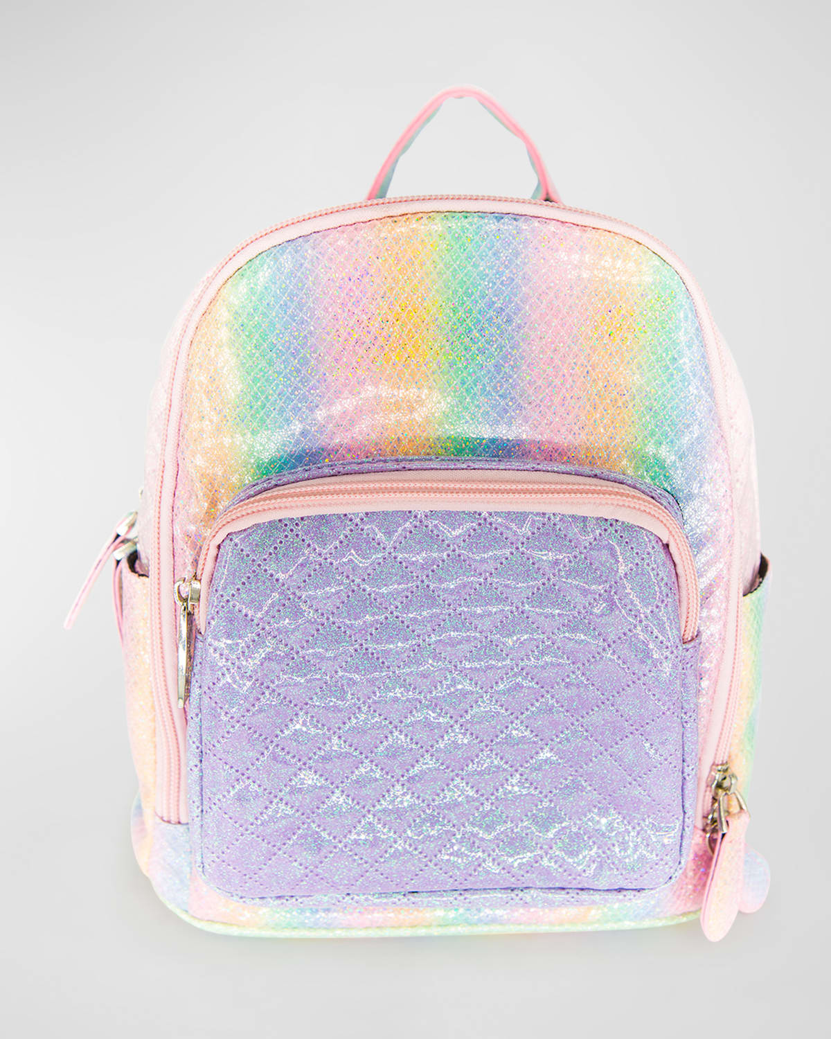 Bari Lynn Kid's Flip The Glitters Rainbow Mini Backpack In Multi